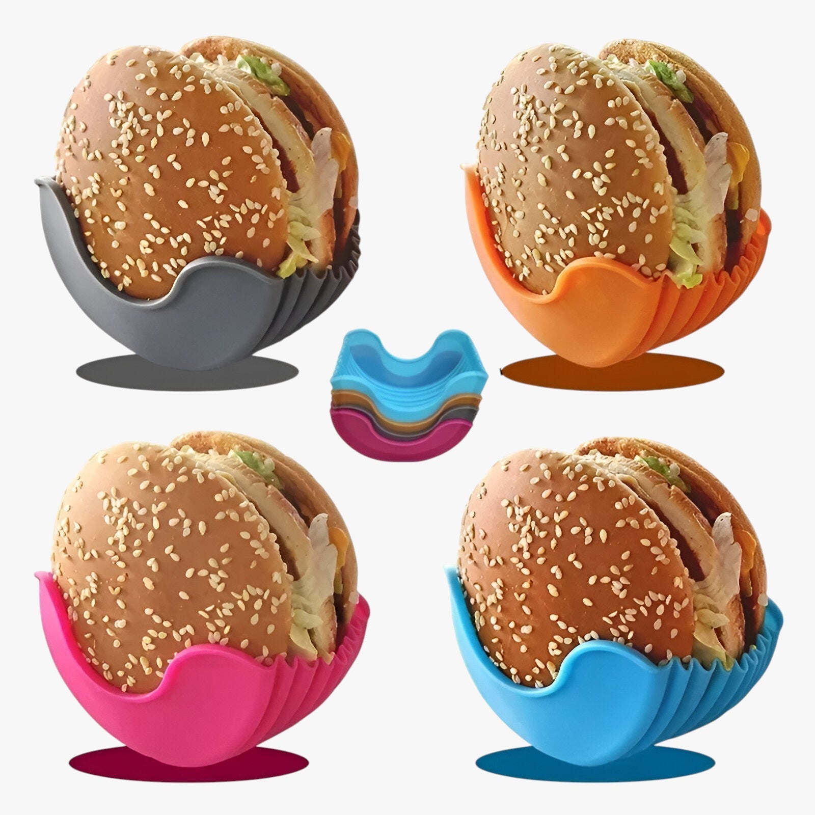 Portaburger riutilizzabile per cucina organizzata - 4 pezzi - cucina Kitchen kitchen & dining kitchen accessory kitchen tools organizzata portaburger portaburger riutilizzabile riutilizzabile - Concept Palermo