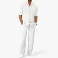Conjunto casual de negocios para hombre: camisa elegante y pantalones slim fit