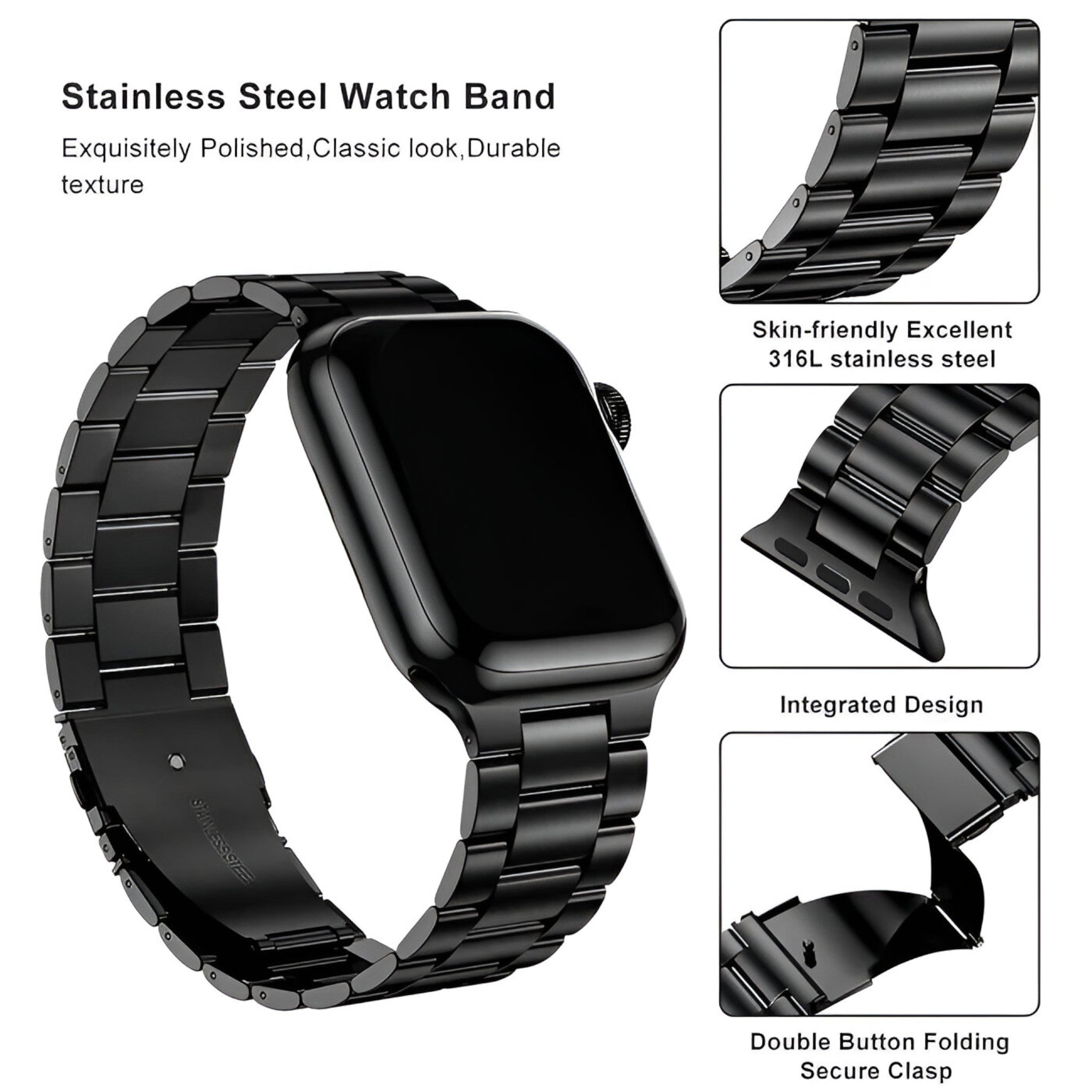 Bracciale in Acciaio per Apple Watch Donna - - accessoires acciaio apple bracciale bracciale acciaio donna horloges watch watches - Concept Palermo