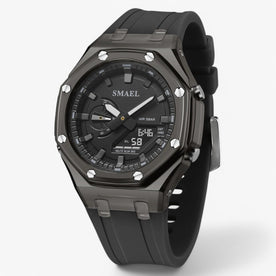 Impermeabile e doppia visualizzazione dell'ora - Nero - dell doppia female watch impermeabile impermeabile doppia Linen Unisex visualizzazione watch watch for women watches women watch wrist watches for women - Concept Palermo