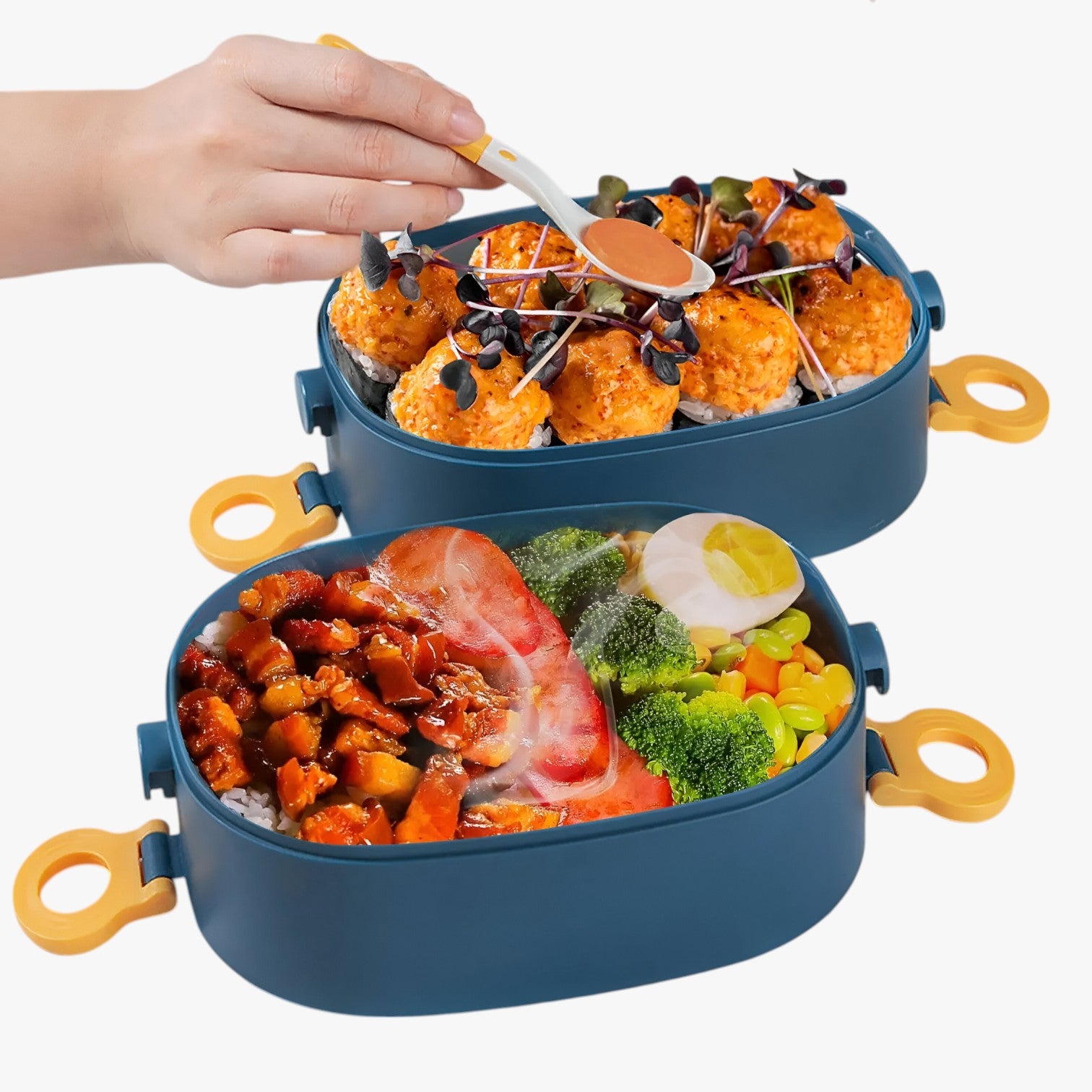 Scatola Pranzo da 2000ML a Prova di Perdite con 3 Scomparti Uomo - - Kitchen kitchen & dining lunch box perdite pranzo prova scatola scatola pranzo scomparti uomo - Concept Palermo