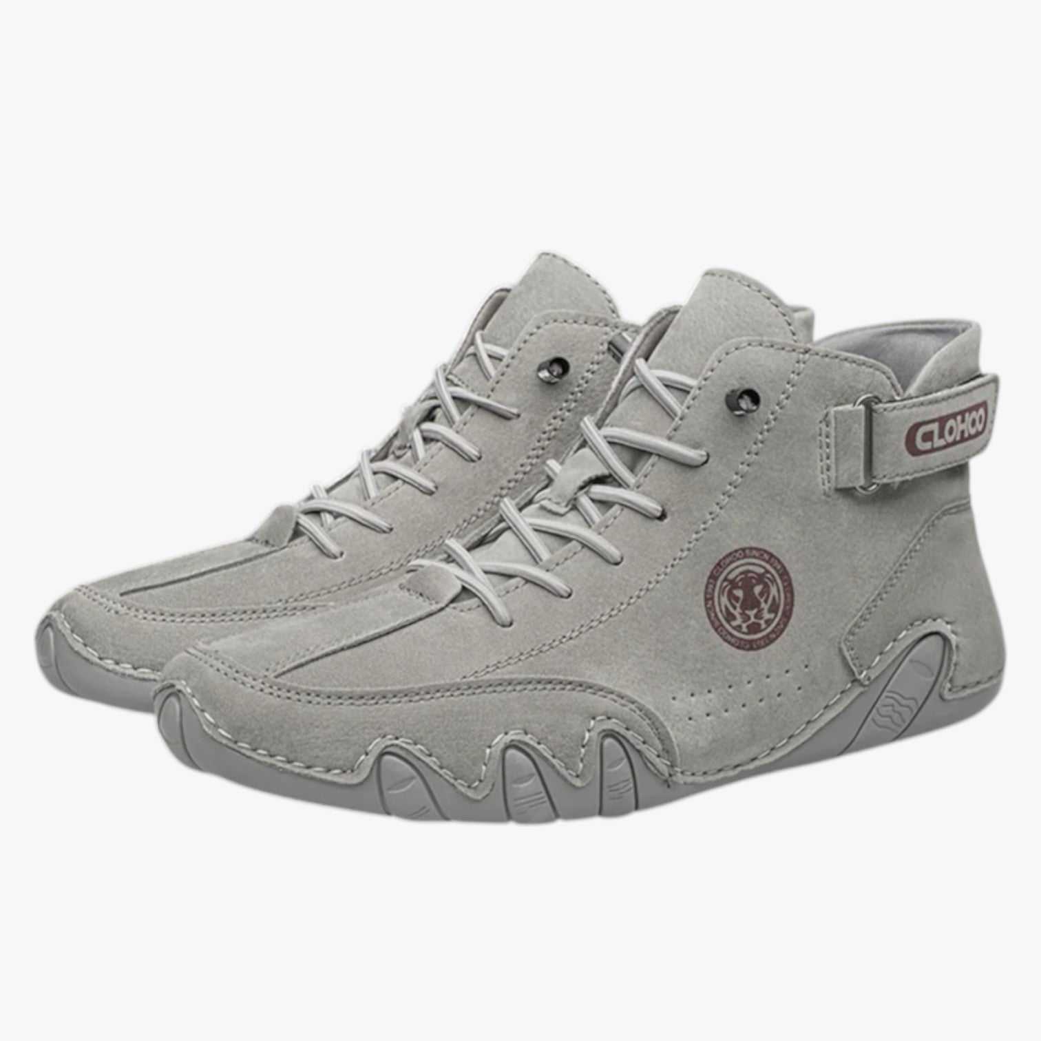 Sneakers Uomo in Pelle Leggera & Traspirante Comfort per Ogni Passo - GRIGIO - comfort leggera Men's Shoes ogni passo pelle shoes Shoes men sneakers sneakers uomo - Concept Palermo