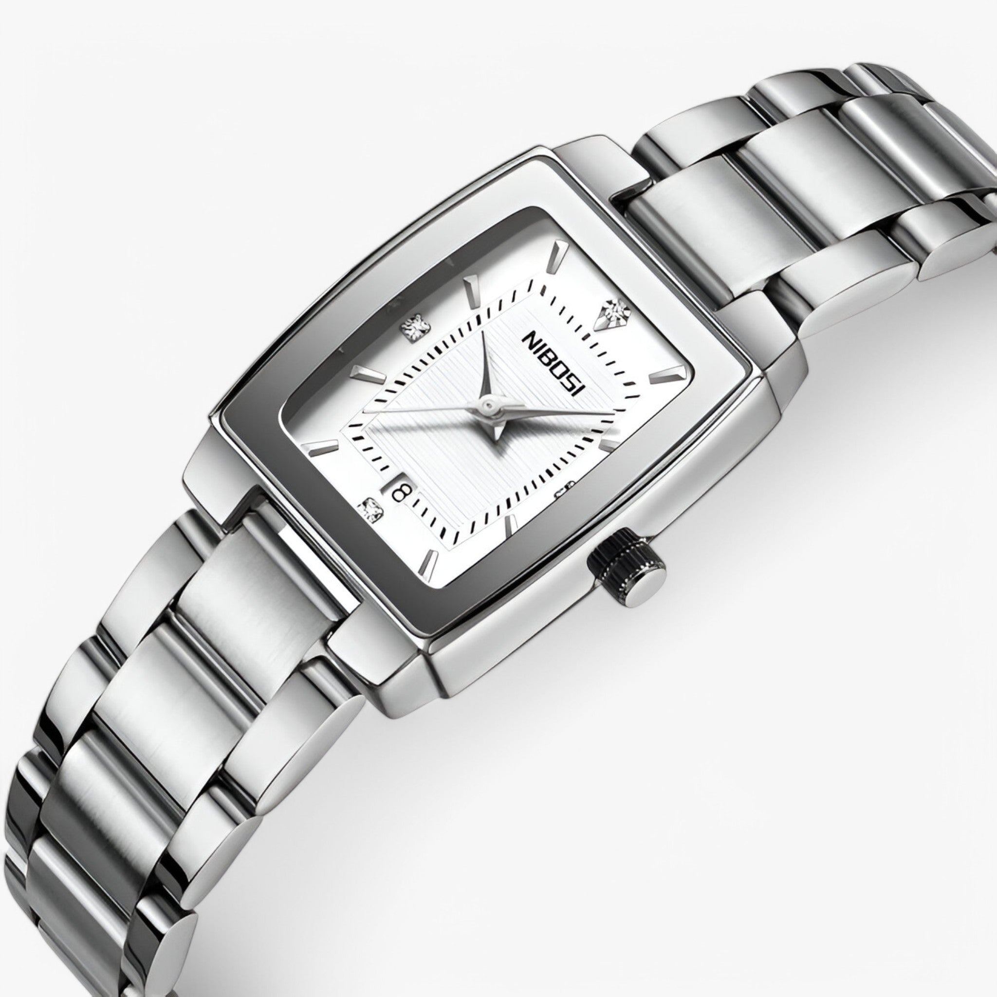 Orologio da donna di lusso in acciaio inossidabile - bianca argento - acciaio donna inossidabile orologio orologio donna watch for women watches - Concept Palermo