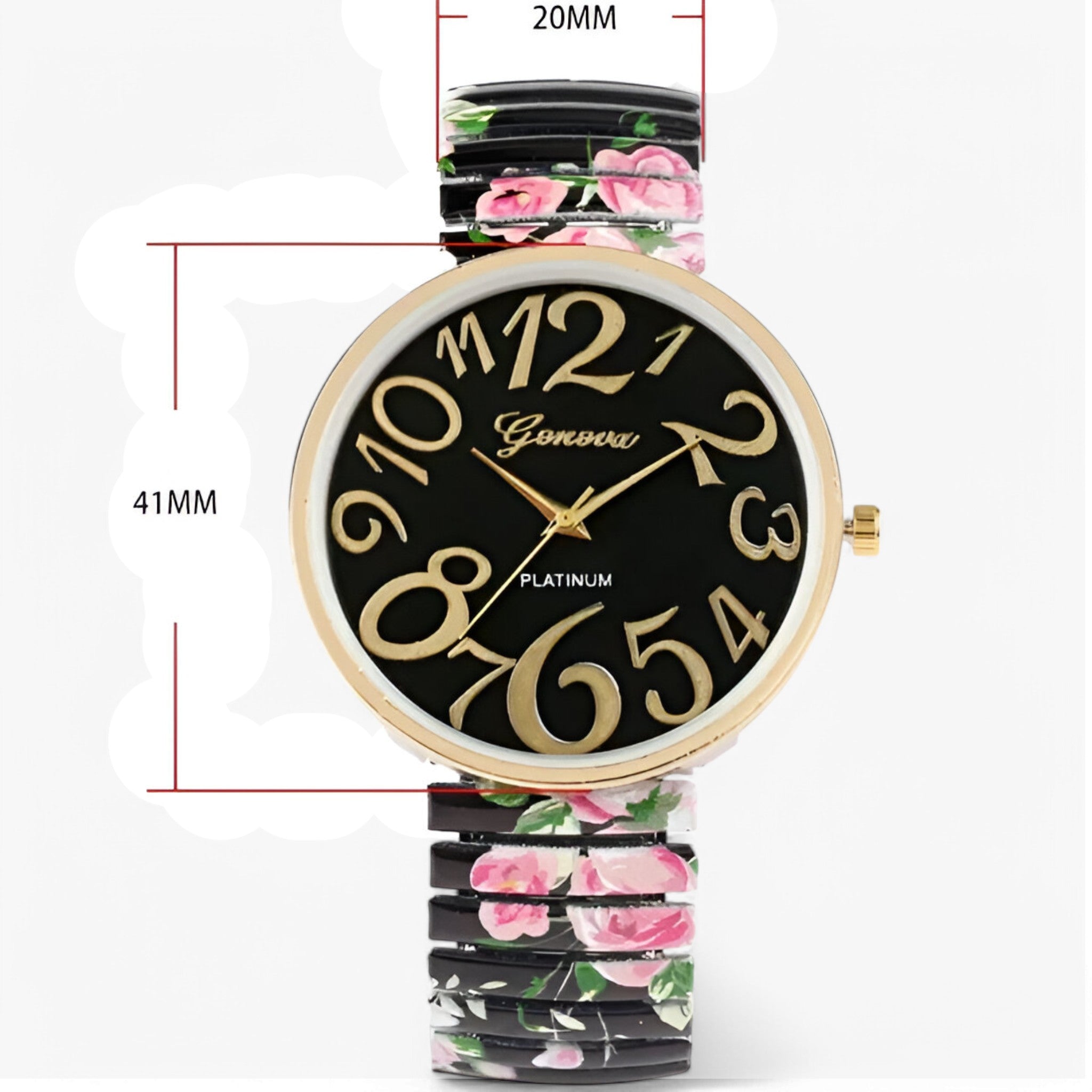 Orologio da donna con numeri grandi e cinturino elastico - - cinturino donna elastico female watch grandi numeri orologio orologio donna watch for women watches - Concept Palermo