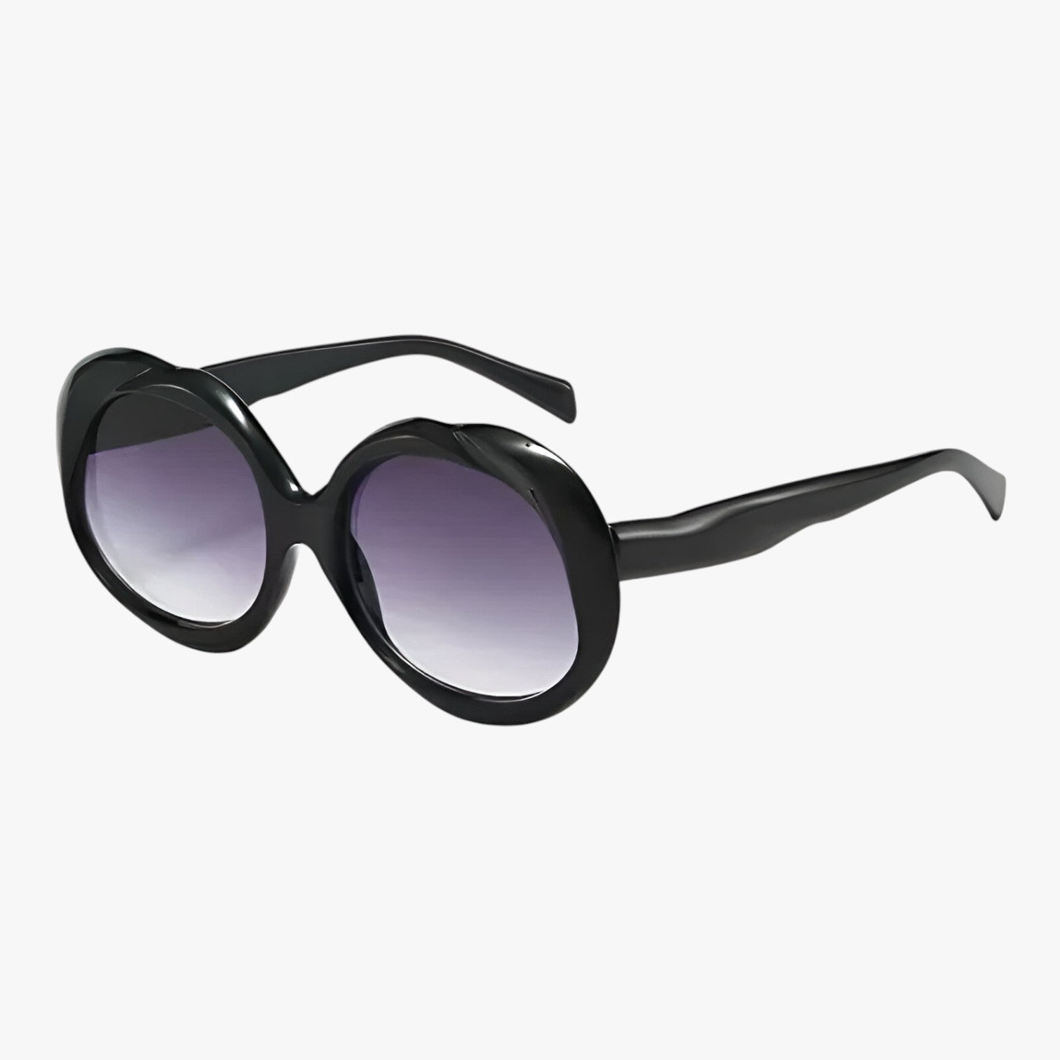 Occhiali da sole ovali in metallo UV400 - grigio doppio - Fashion Sunglasses metallo occhiali occhiali sole ovali sole sun glasses sunglasses womens sun glasses - Concept Palermo