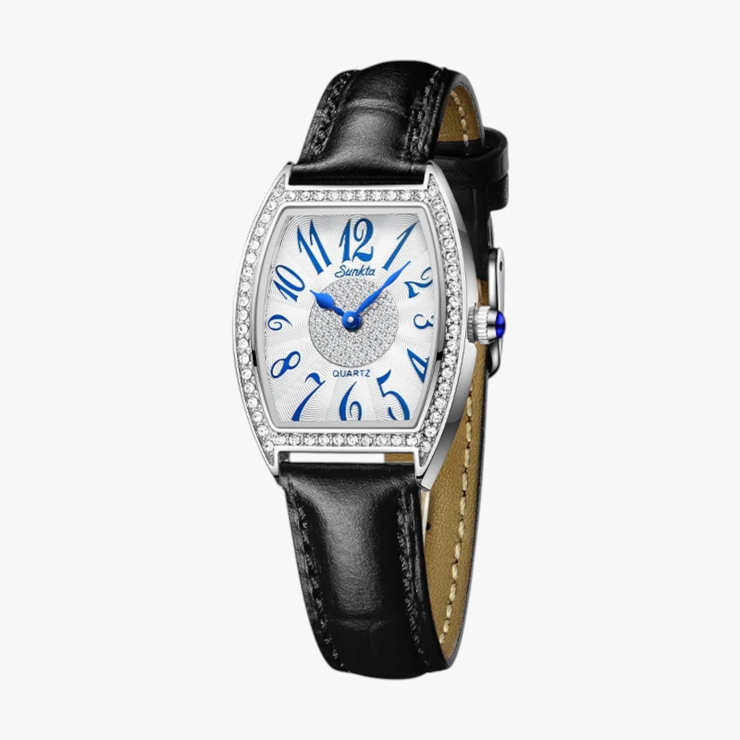 Orologio Donna LIGE Sunkta Quarzo, Pelle, Impermeabile - Argento blu - donna female watch impermeabile ladies watch lige orologio orologio donna pelle quarzo sunkta watch watch for women watches - Concept Palermo