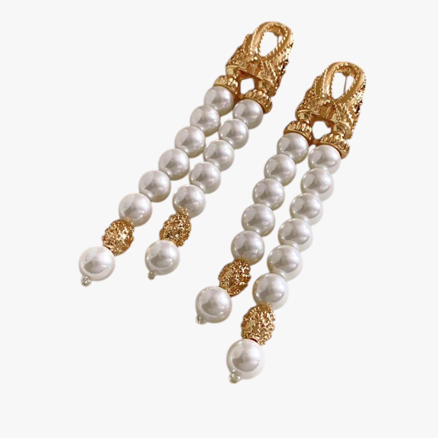 Orecchini a Strati con Perla & Nappa Eleganza Geometrica alla Francese Pelle - - alla bags EARRINGS Earrings for Women Girls eleganza francese geometrica nappa New Fashion Earrings orecchini orecchini strati womens earring - Concept Palermo