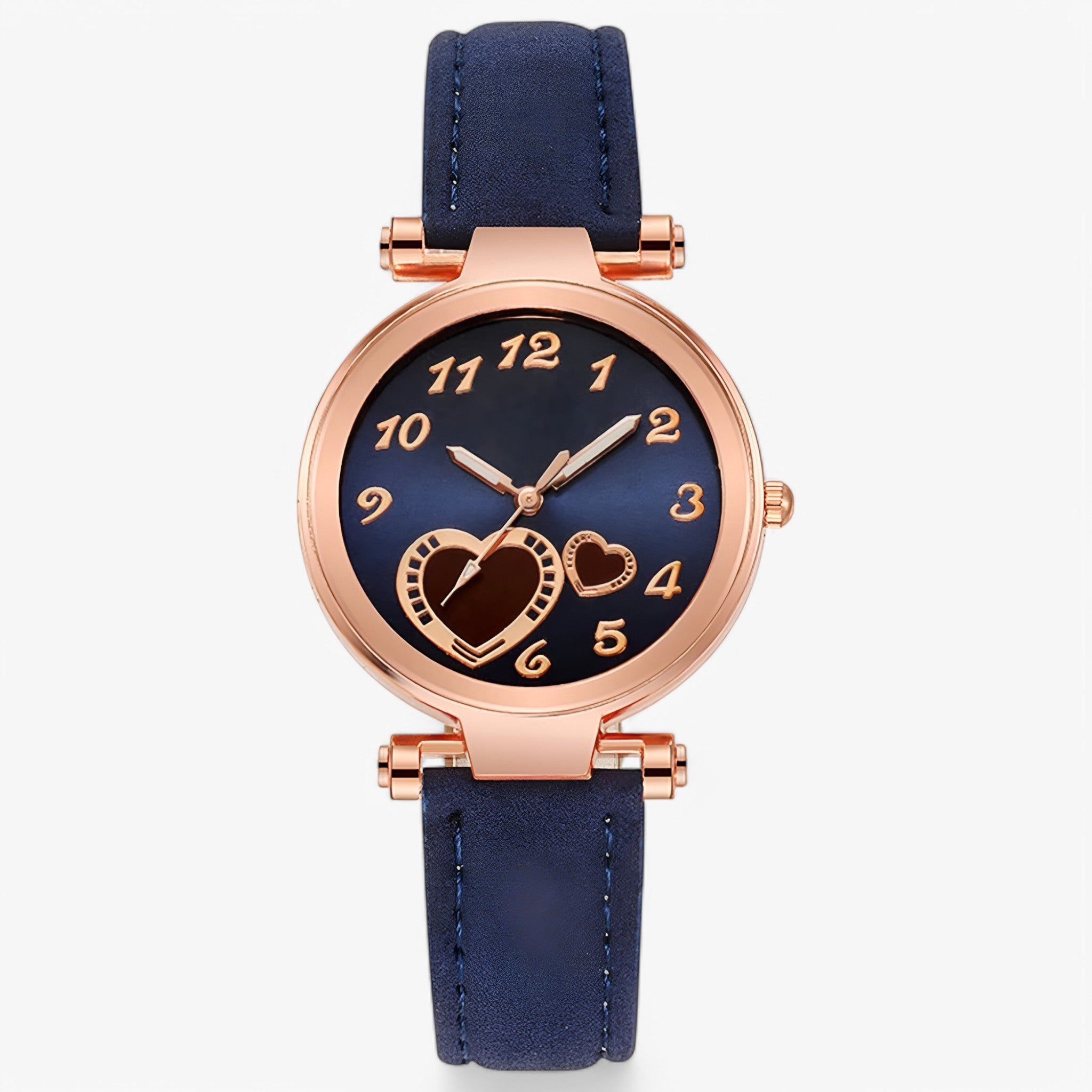 Orologio da donna in pelle con bracciale al quarzo e design di lusso - Blu - accessoires bracciale design donna horloges orologio orologio donna pelle quarzo watches - Concept Palermo
