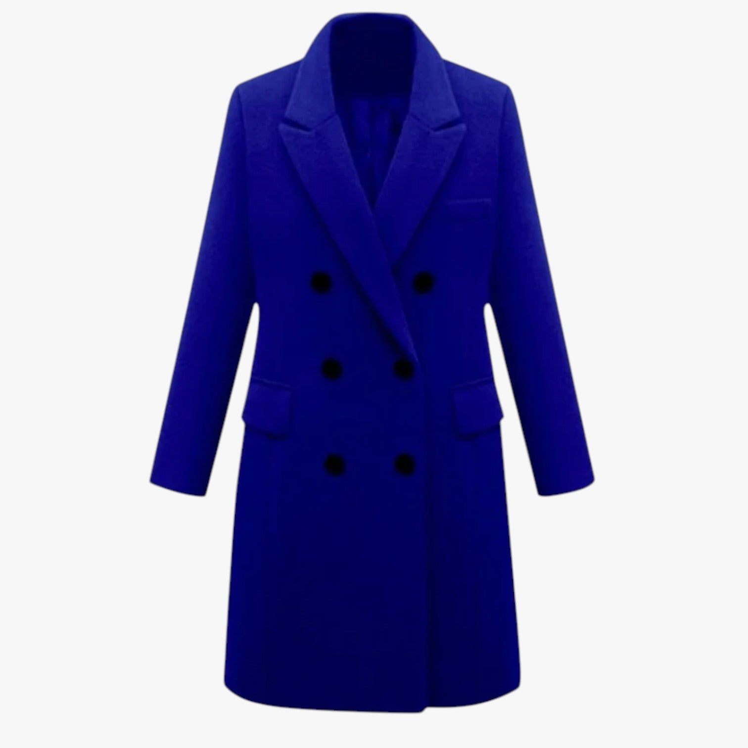 Giacca in lana da donna: calda, morbida e per l'ufficio - Blu reale - calda coats coats for women donna female coat giacca giacca lana Jackets & Coats lana morbida ufficio women's coats & jackets - Concept Palermo