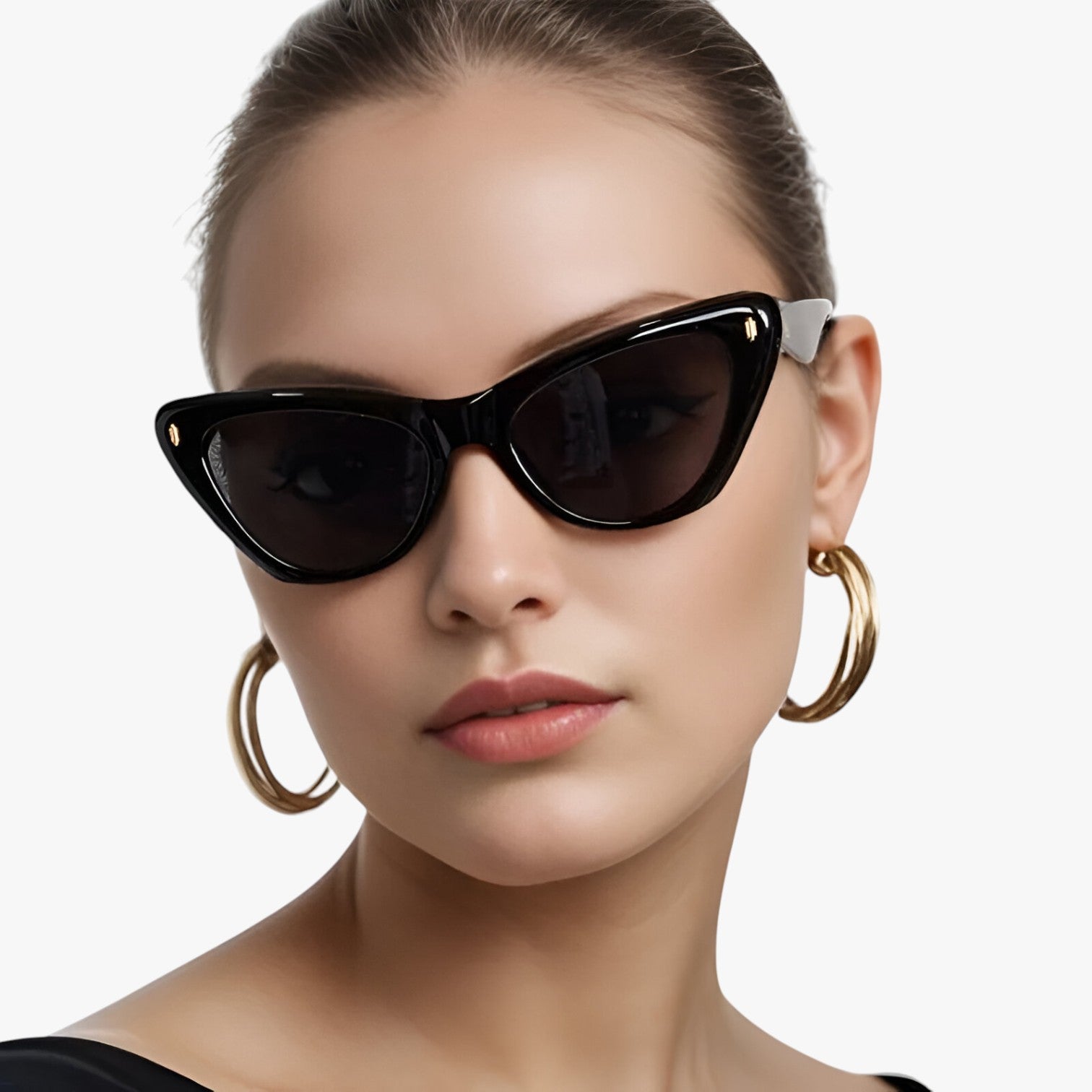 Vintage Chic - Occhiali da sole Cat-Eye Ovali per protezione UV - - chic Fashion Sunglasses occhiali ovali polarized sunglasses women protezione sole sunglasses vintage vintage chic - Concept Palermo