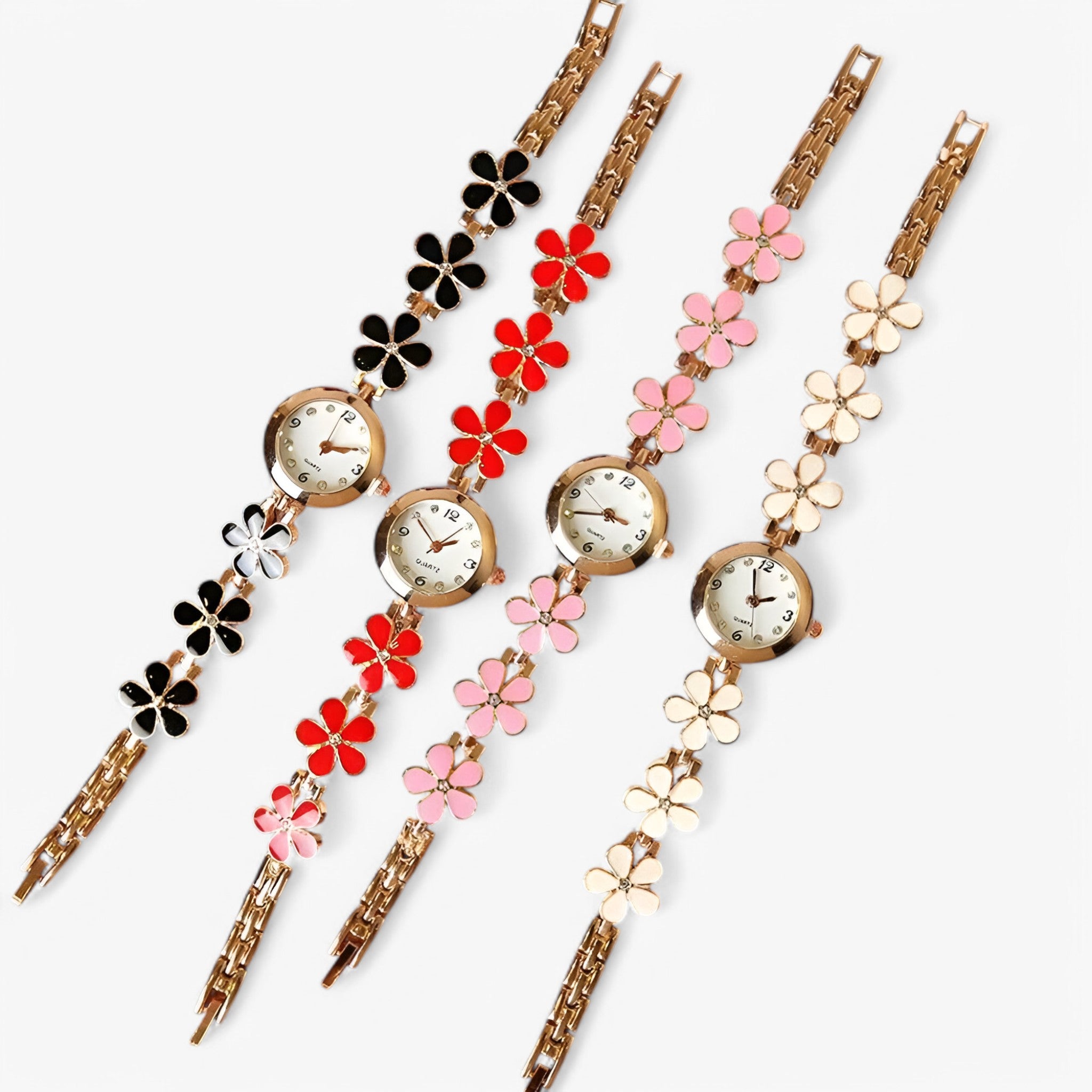 Orologio da polso analogico al quarzo con fiori e biscotti per Donna - - analogico biscotti donna female watch fiori orologio orologio polso polso quarzo watch for women - Concept Palermo