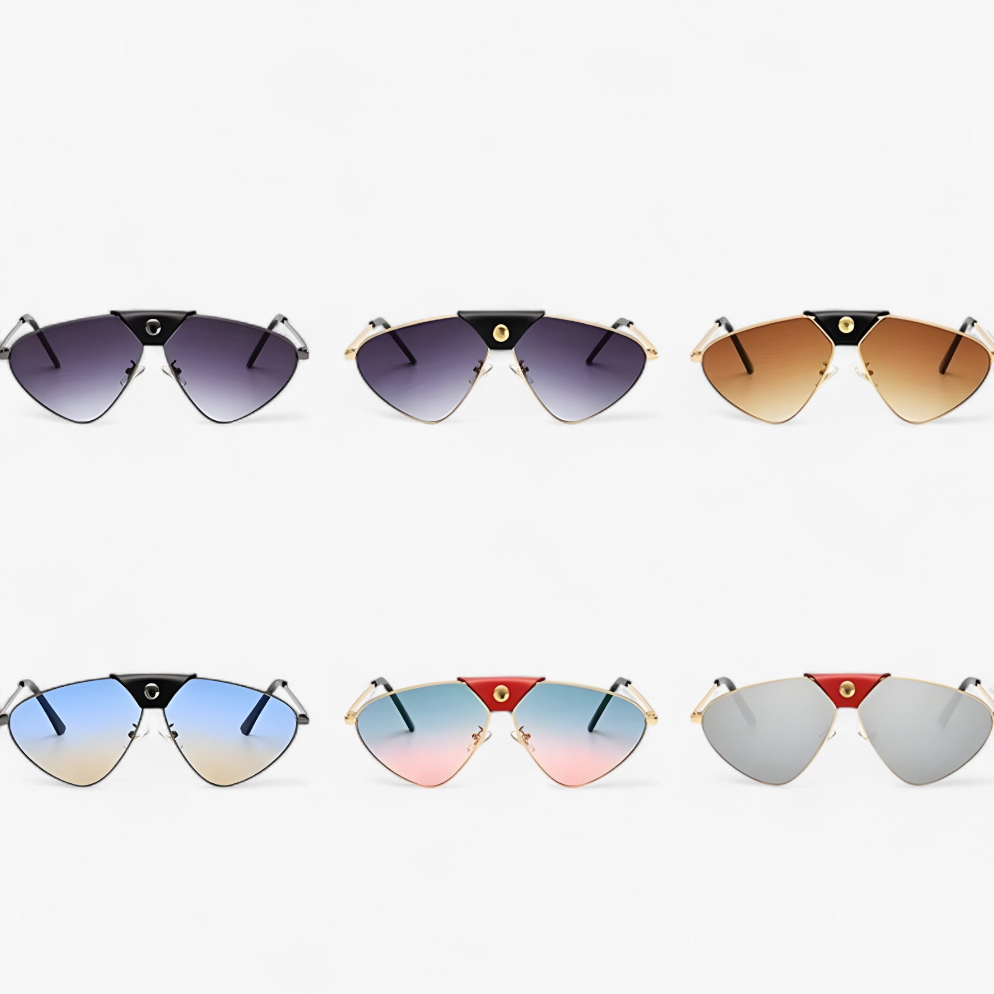 Occhiali da sole punk in metallo sfumato UV400 Uomo - - Fashion Sunglasses men sunglasses polarized mens sunglasses metallo occhiali occhiali sole Polarized man sunglasses punk sfumato sole sunglasses sunglasses polarized men uomo - Concept Palermo