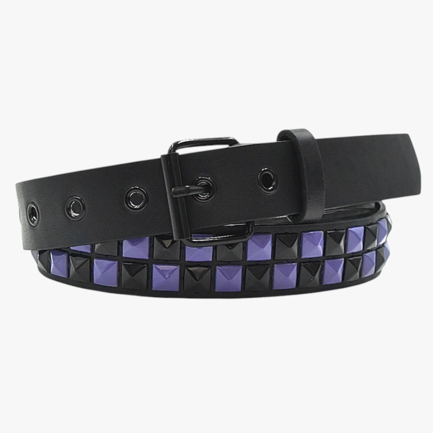 Cintura con rivetti punk e vestibilità elasticizzata - blu - Belts cintura cintura rivetti elasticizzata punk rivetti vestibilità waist belt for women Womens belt - Concept Palermo