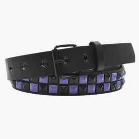 Cintura con rivetti punk e vestibilità elasticizzata - blu - Belts cintura cintura rivetti Denim elasticizzata punk rivetti vestibilità waist belt for women Women Womens belt - Concept Palermo