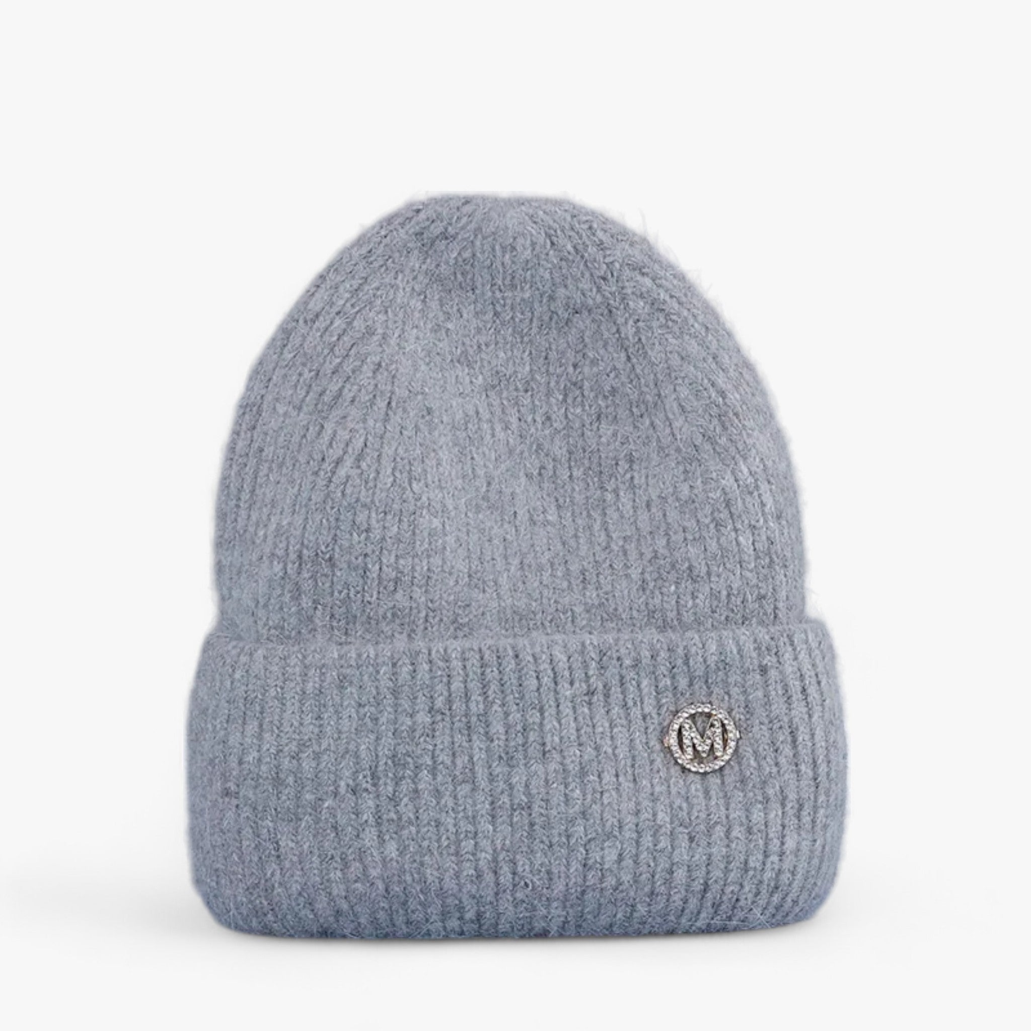 Cappello invernale: calore con vera pelliccia di coniglio Donna - Grigio con M 54cm-60cm - beanies bucket hats calore cappello cappello invernale coniglio donna hat invernale pelliccia Sun Hats - Concept Palermo