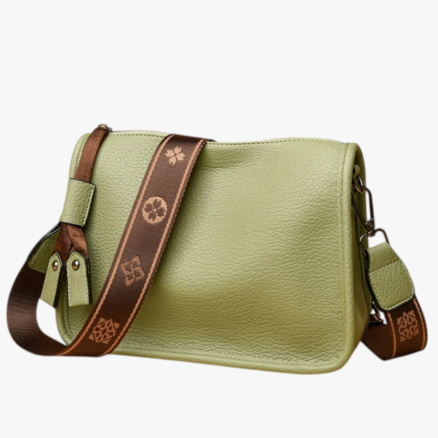 Borsa Tote Donna Grande in Vera Pelle Morbida Verde, a Spalla per Lavoro e Uso Quotidiano - - bag Bags borsa borsa tote donna handbags morbida naturale pelle spalla women bags Women's handbags - Concept Palermo