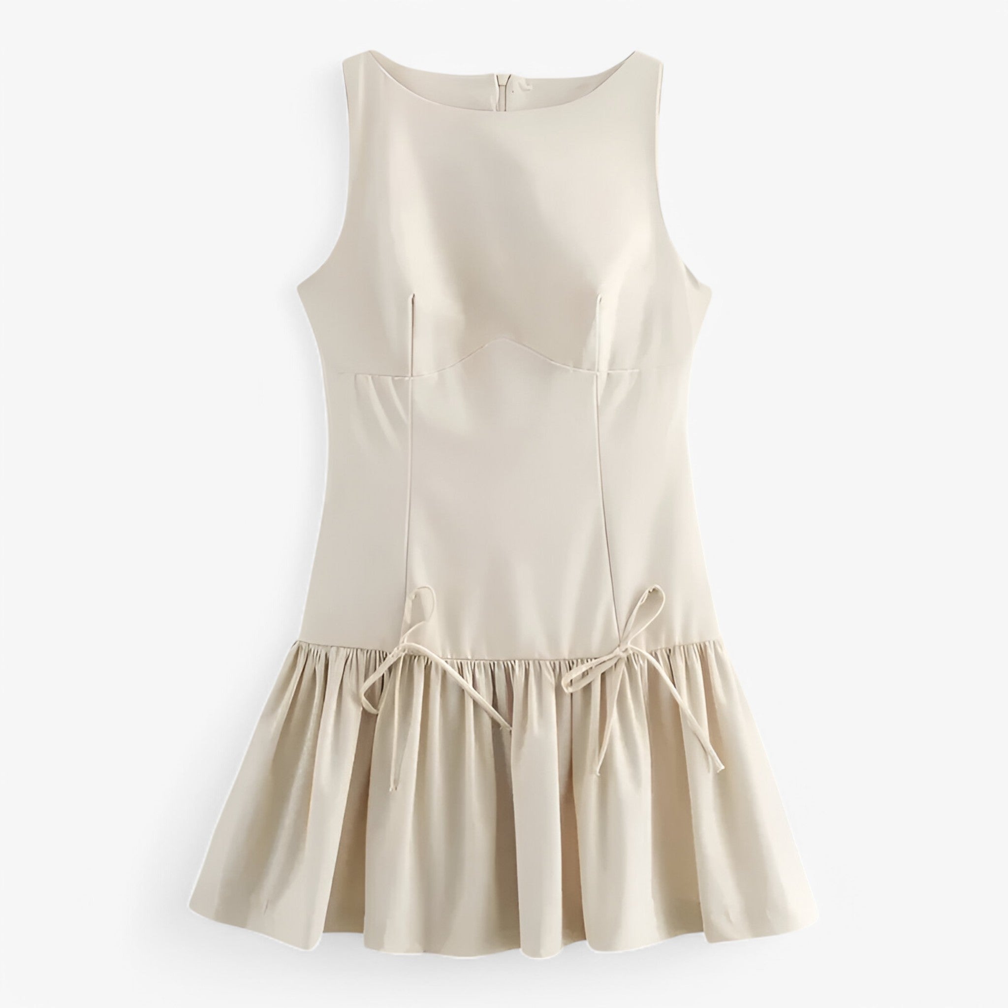 Mini abito plissé - Tendenza e sofisticatezza Uomo - Beige - abito abito plissé dresses plissé sofisticatezza tendenza uomo - Concept Palermo