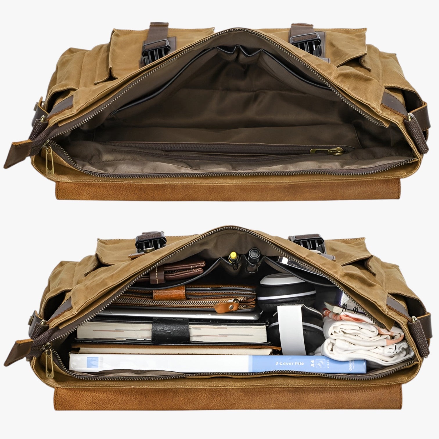 Borsa Messenger in Pelle Vintage - - Bags borsa borsa messenger men bag mens bag messenger pelle vintage - Concept Palermo