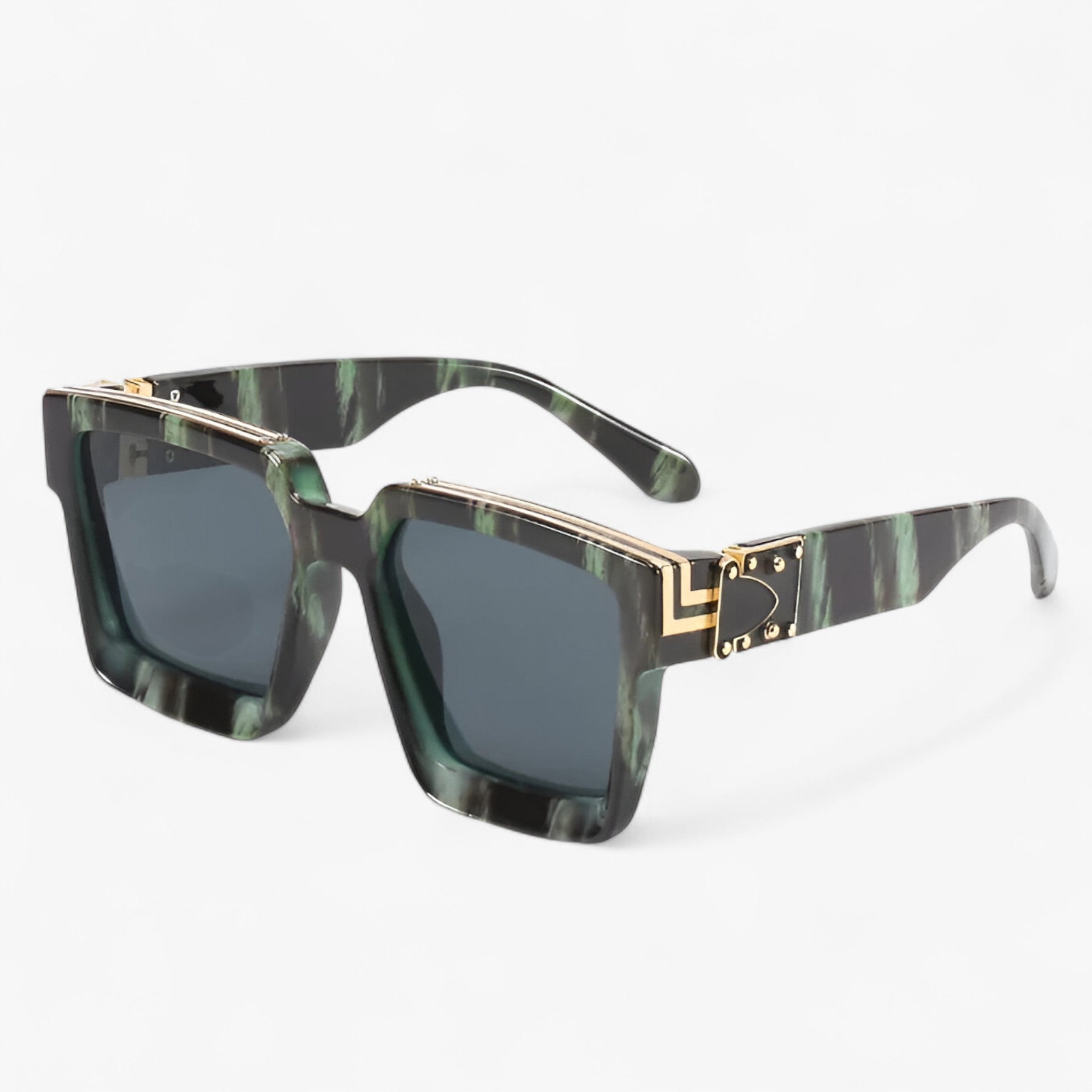 Occhiali da sole a specchio quadrati retrò da Uomo - Modello verde - Fashion Sunglasses men sunglasses polarized occhiali occhiali sole Polarized man sunglasses quadrati retr sole specchio sunglasses sunglasses polarized men uomo - Concept Palermo
