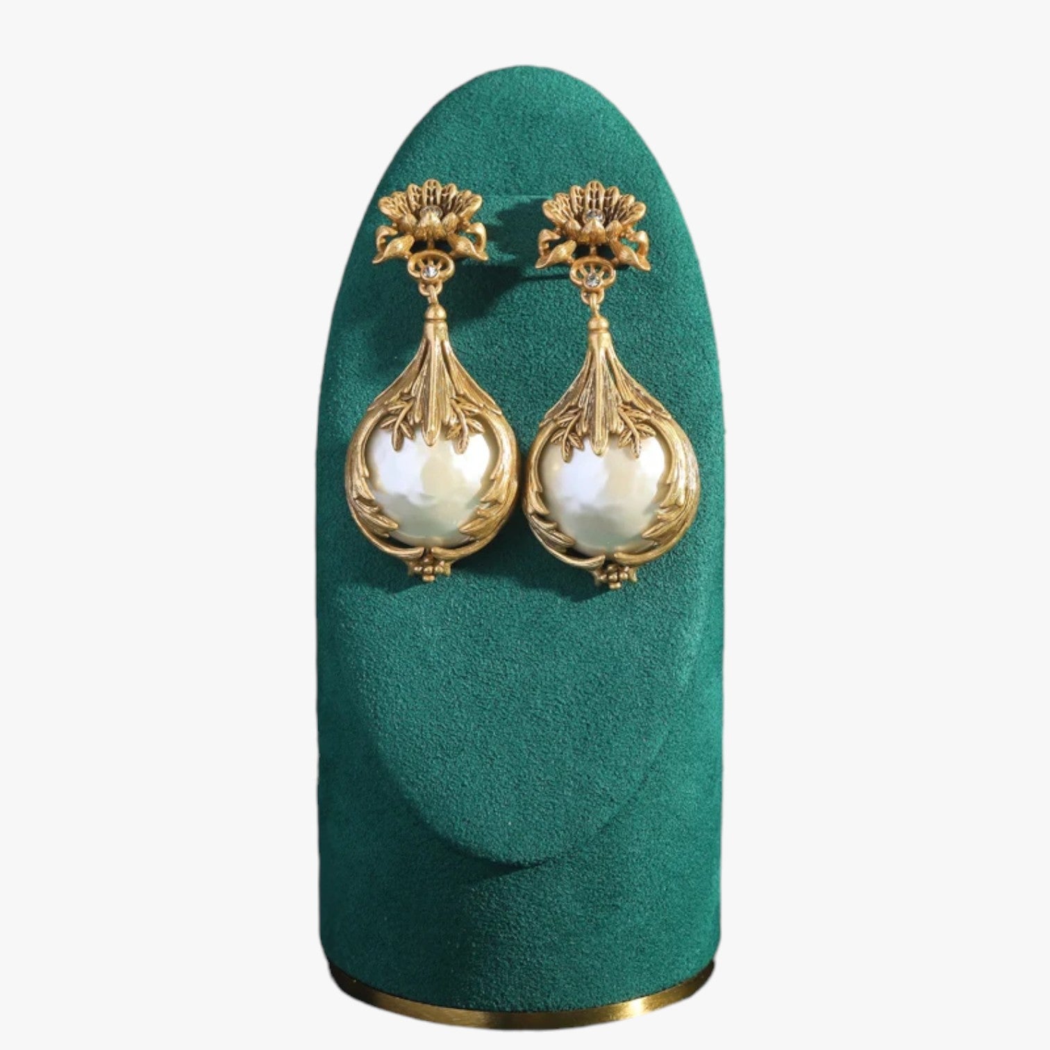 Orecchini Pendenti Vintage con Perle Eleganza Floreale in Oro Antico Donna - - antico donna EARRINGS Earrings for Women Girls eleganza floreale jewelry New Fashion Earrings orecchini orecchini pendenti pendenti womens earring - Concept Palermo