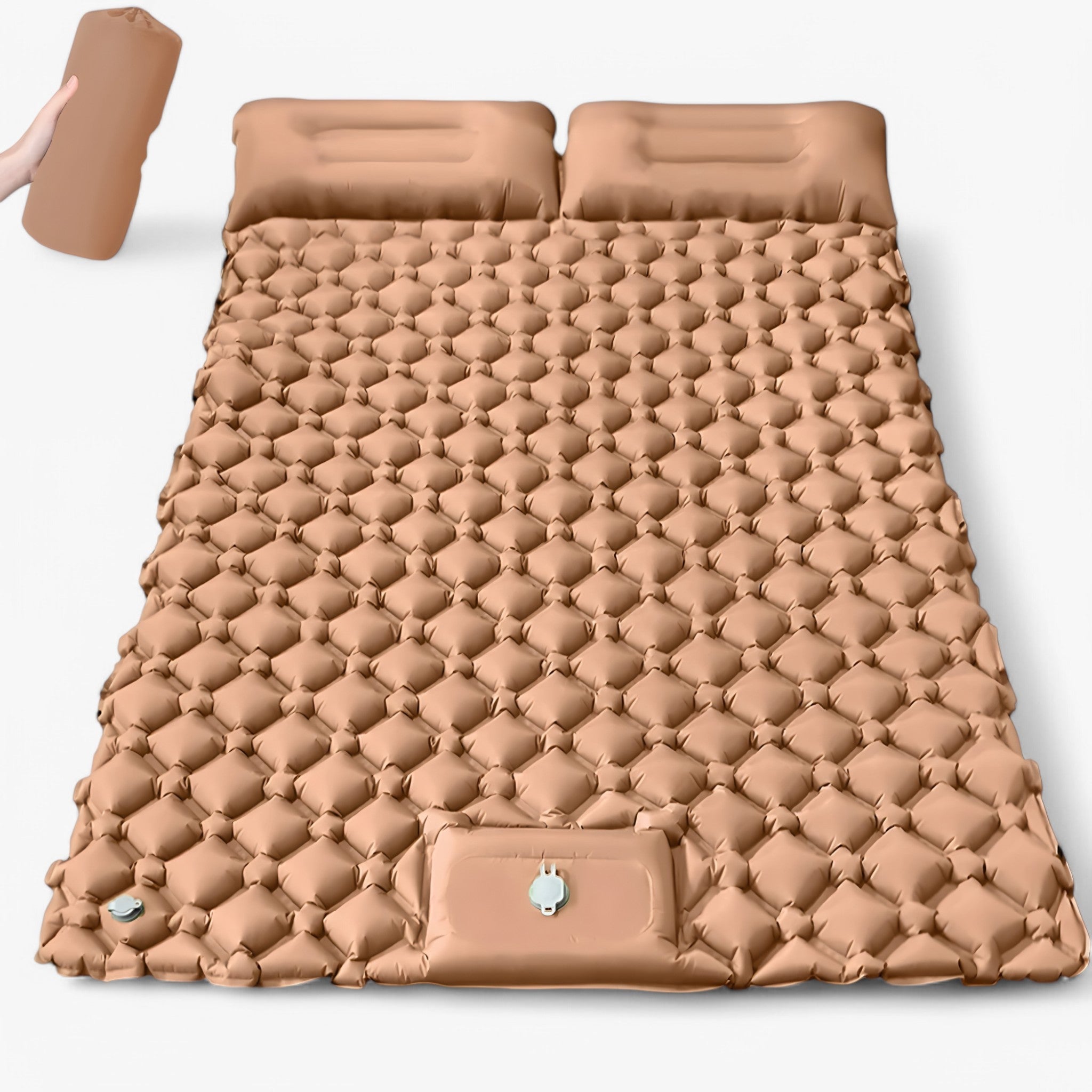 Materasso gonfiabile doppio per uso esterno – Extra largo e ultraleggero - Giallo desertico - doppio double inflatable mattress esterno extra gonfiabile inflatable largo materasso materasso gonfiabile materasso gonfiabile doppio per uso esterno – extra largo e ultraleggero - € mattress outdoor mattress - Concept Palermo