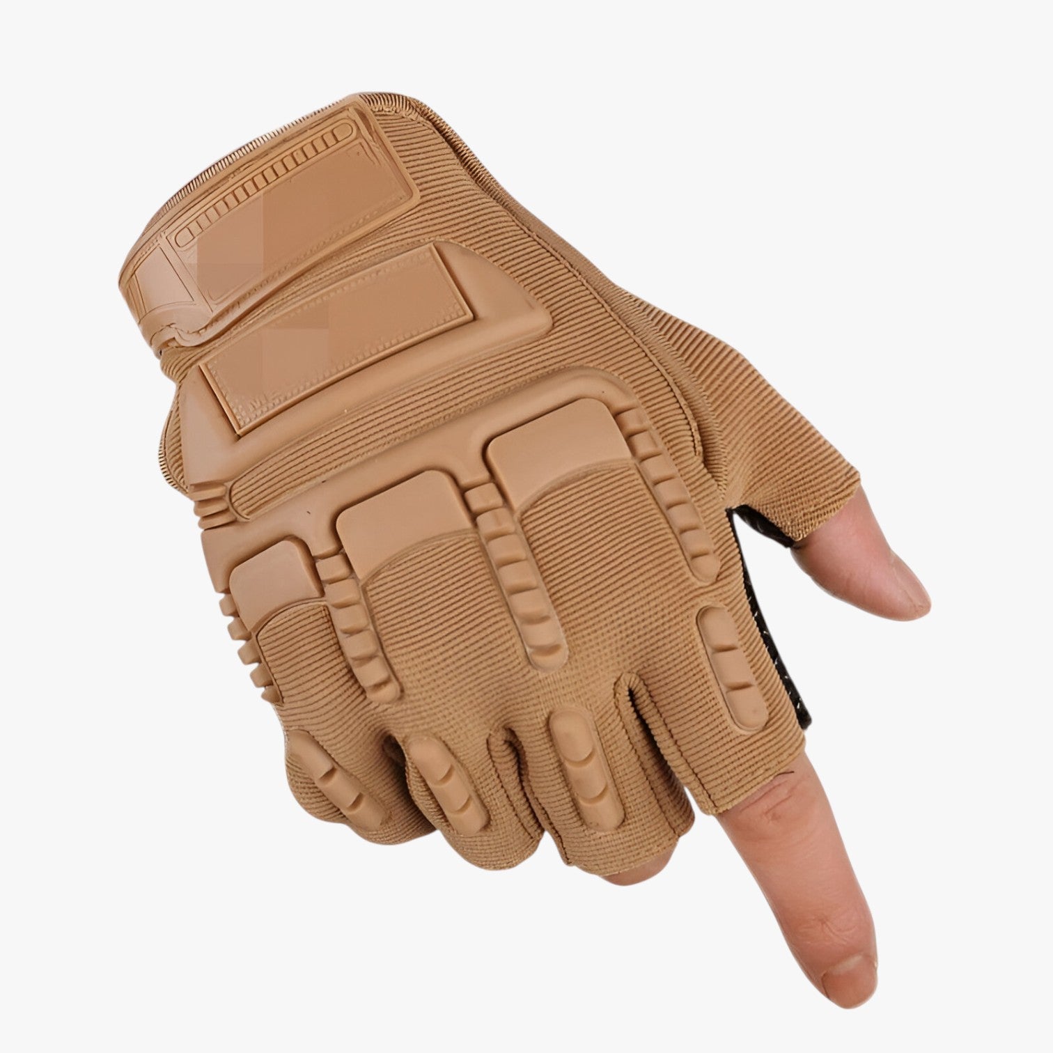 Grip e Protezione: Guanti Tattili a Mezzo Dito Uomo - Khaki - dito gloves grip grip protezione guanti joseph | grip e protezione: guanti tattili a mezzo dito - €25 mens accessory mezzo protezione tattili - Concept Palermo