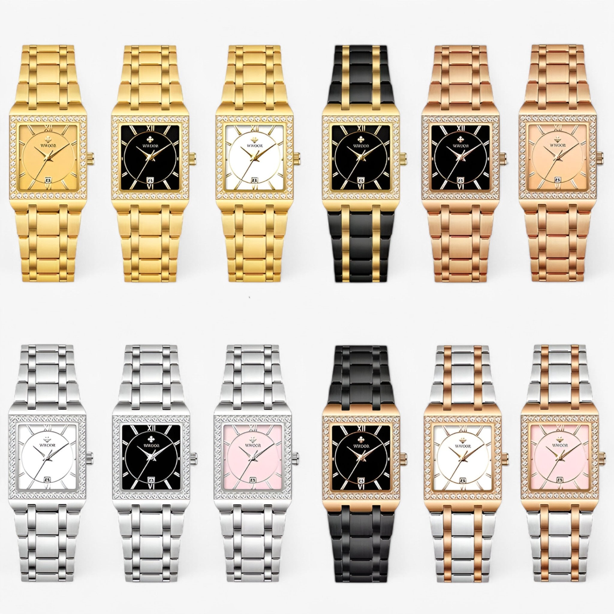 Orologio da Donna con Diamanti Quadrati - - diamanti donna orologio orologio donna quadrati watch for women watches women watch - Concept Palermo