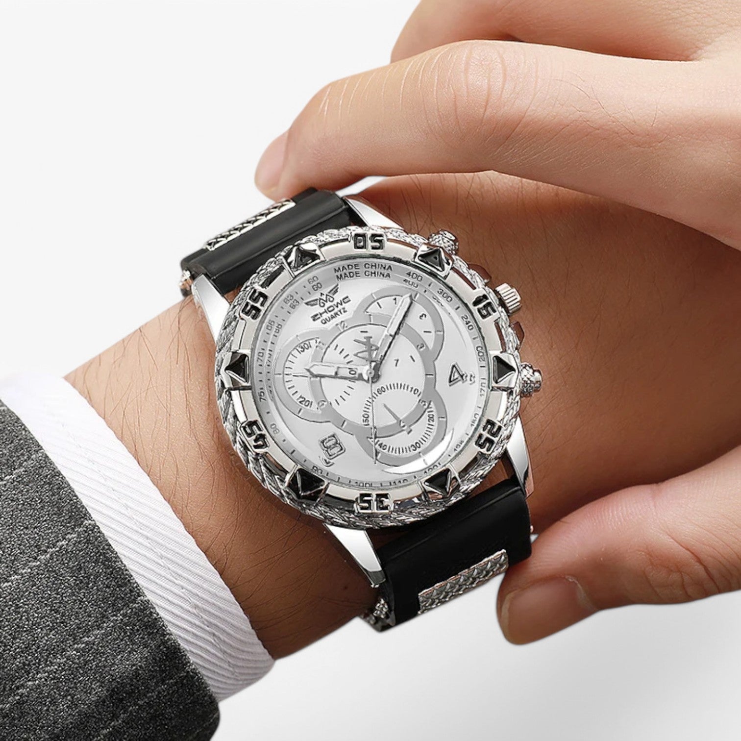 Orologio sportivo con cinturino in silicone comodo Uomo - - cinturino mens accessory orologio orologio sportivo silicone sportivo uomo watch watch for men watches - Concept Palermo