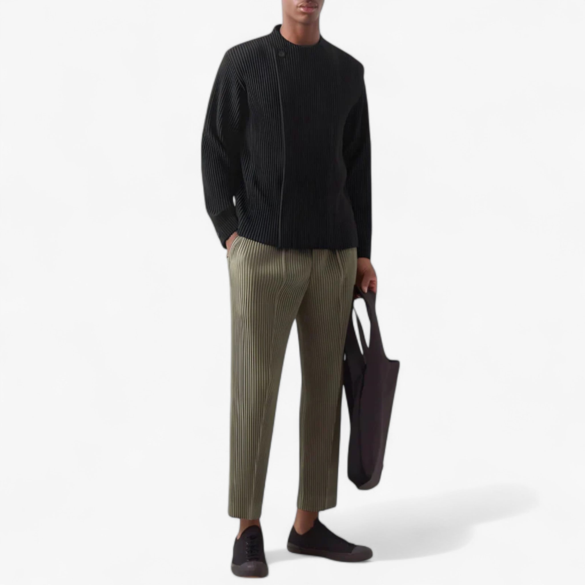 Giacca plissettata Uomo - - giacca giacca plissettata men's coats & jackets men's top plissettata uomo - Concept Palermo