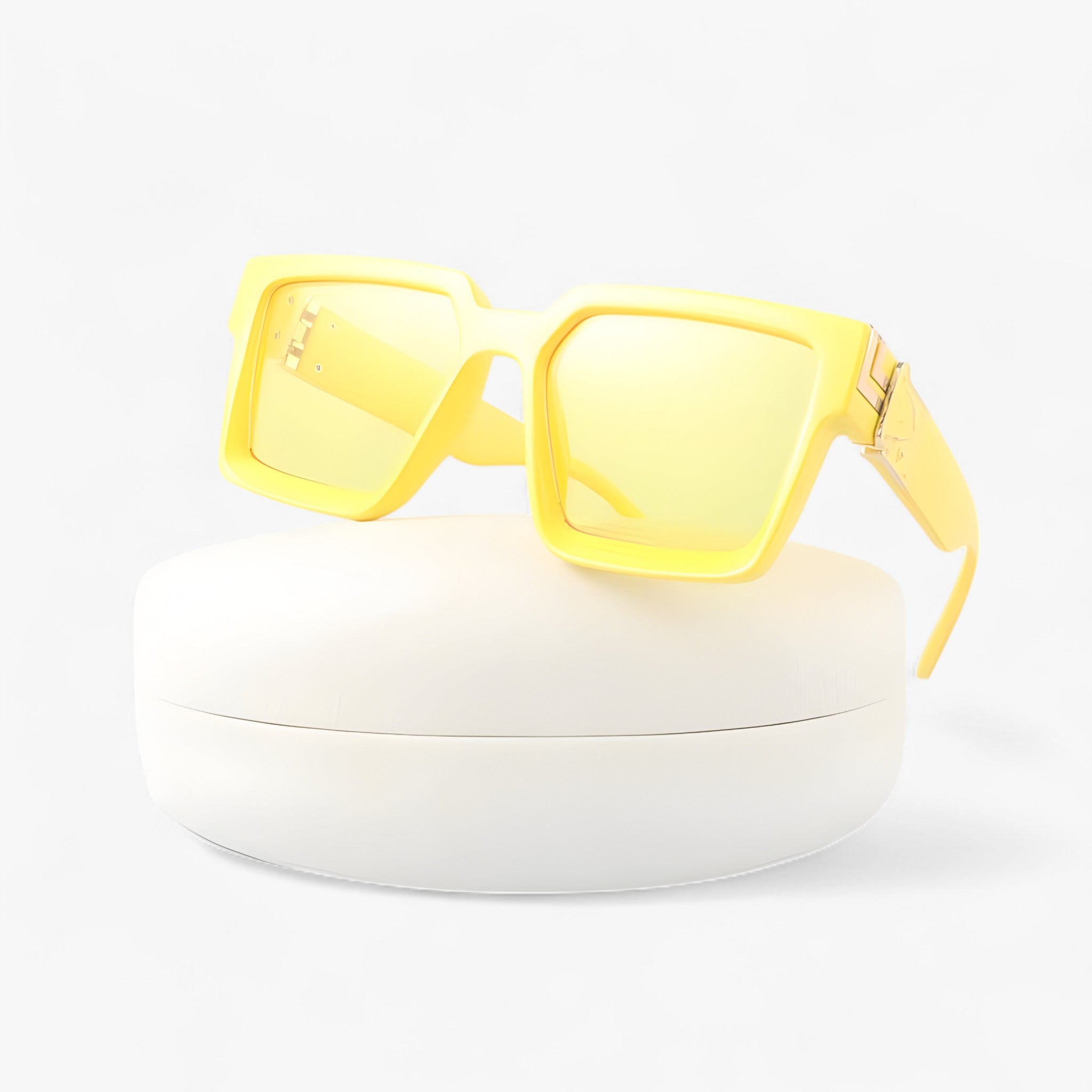 Occhiali da sole quadrati vintage neri da uomo - Giallo no box - Fashion Sunglasses men sunglasses polarized mens sunglasses neri occhiali occhiali sole Polarized man sunglasses quadrati sole sunglasses sunglasses polarized men uomo vintage - Concept Palermo