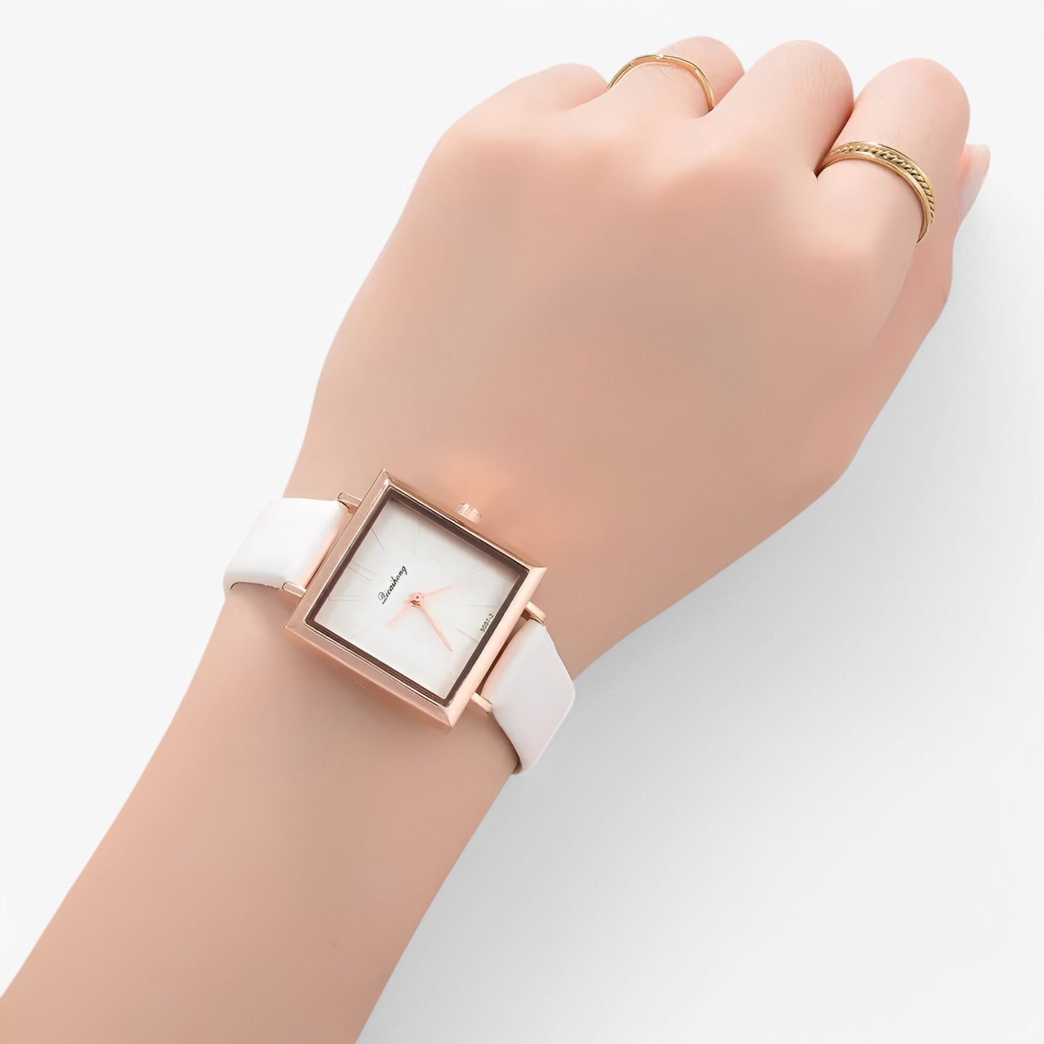 Orologio da donna in oro rosa con cinturino in pelle e movimento al quarzo - - cinturino donna female watch movimento orologio orologio donna pelle quarzo watch for women watches - Concept Palermo