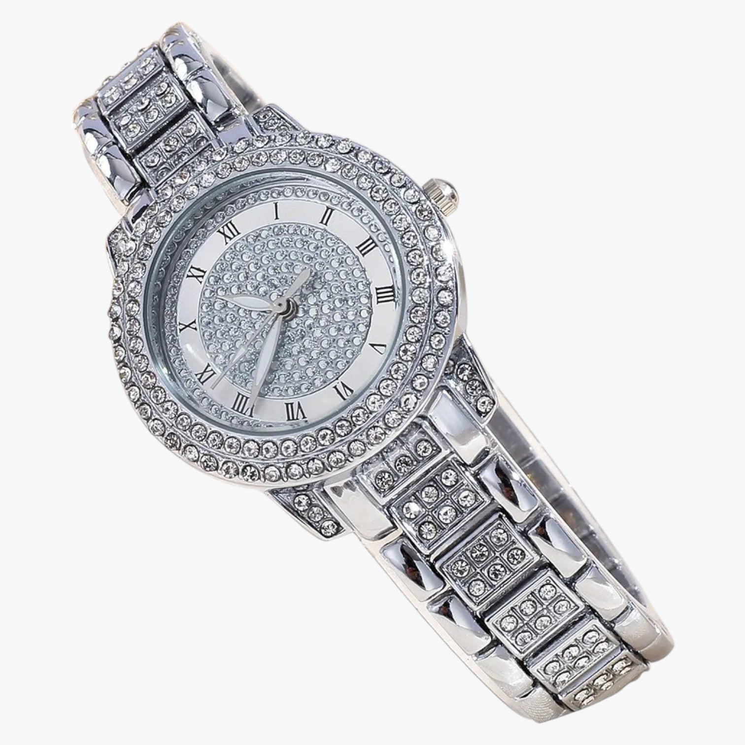 Orologio da Donna in Acciaio Inox con Cristalli Eleganti - - acciaio cristallo donna female watch ladies watch orologio orologio acciaio watch watch for women watches - Concept Palermo