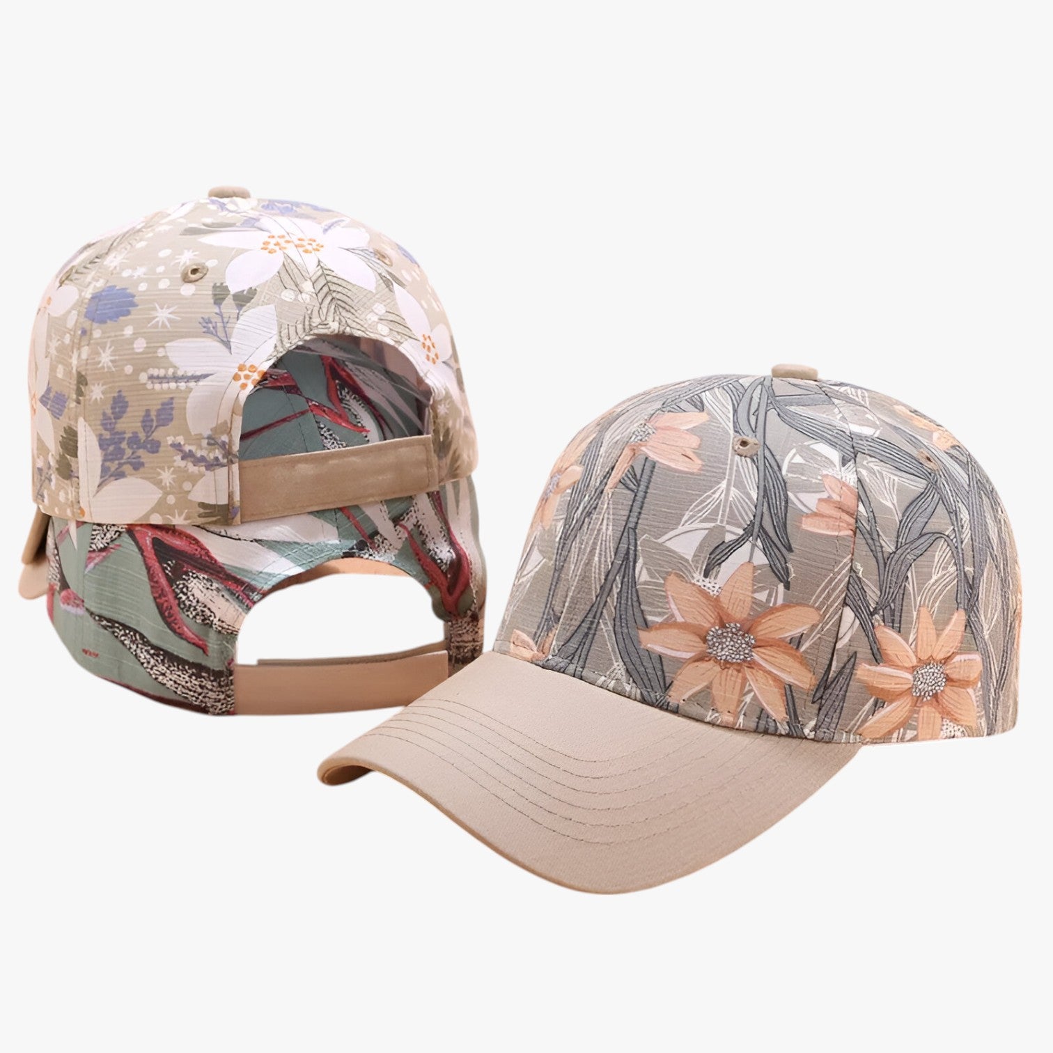 Cappellino da baseball in cotone con stampa a foglie e visiera parasole Uomo - - baseball Baseball caps cappellino cappellino baseball caps cotone foglie men's hat mens cap parasole stampa - Concept Palermo