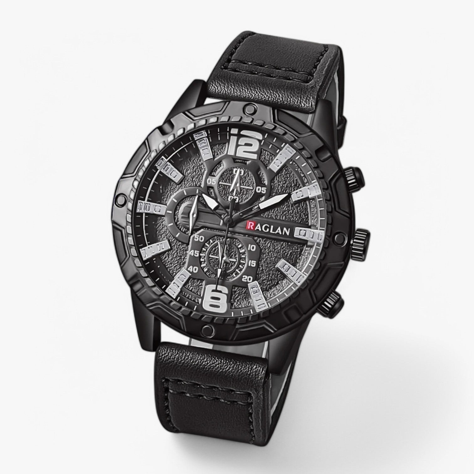 Orologio da Polso in Pelle per Uomini Uomo - Nero - mens accessory orologio orologio polso pelle polso uomini uomo watch watch for men watches - Concept Palermo