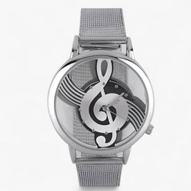 Orologio musicale alla moda con cinturino in pelle - Bronzo - alla cinturino female watch Linen moda musicale orologio orologio musicale pelle Unisex watch for women watches - Concept Palermo