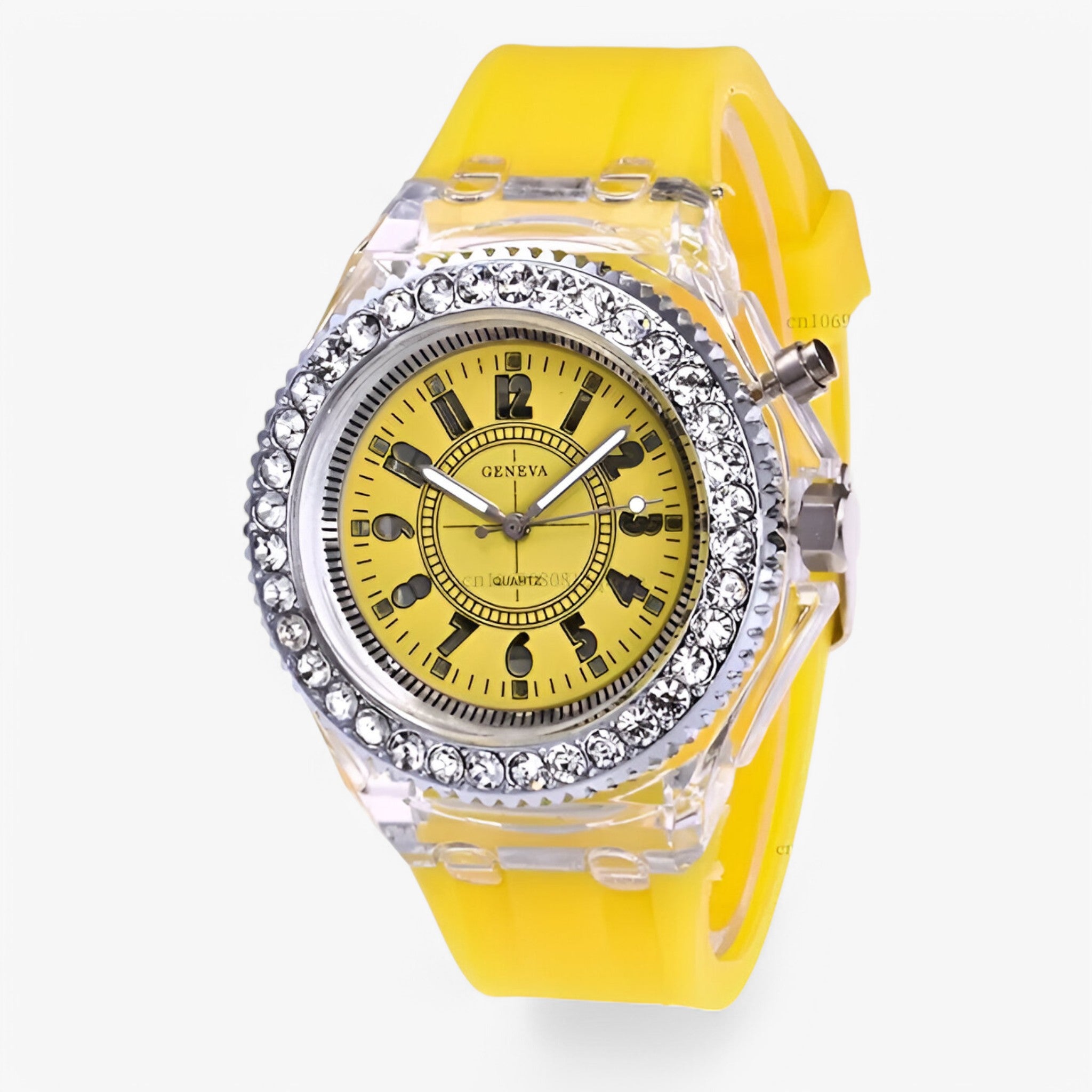 Orologio Donna Gelatinoso con Luce LED Integrata, Design Moderno e Comodo - Giallo - donna gelatinoso luce orologio orologio gelatinoso watch for men watch for women watches - Concept Palermo