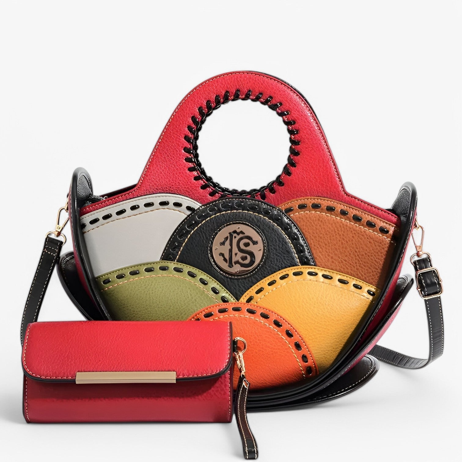 Grande Borsa a Spalla in Pelle con Ampi Scomparti - - ampi bags borsa borsa spalla pelle scomparti Shoulder Bags spalla Women's shoulder bag - Concept Palermo