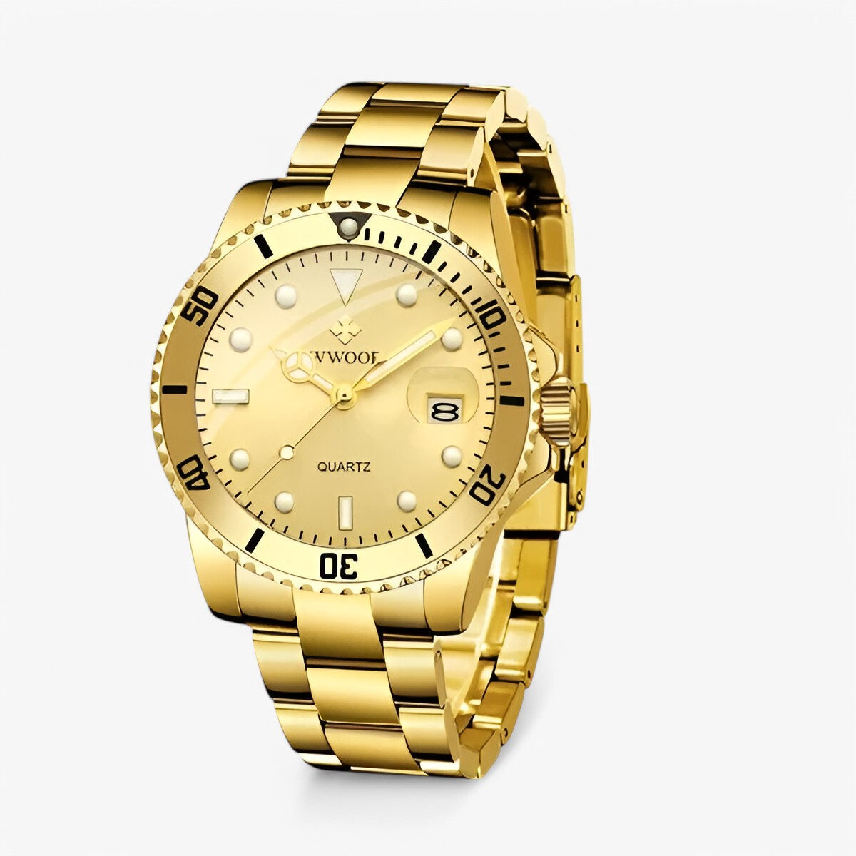 Orologio da Uomo di Lusso in Acciaio Inox Argento, Elegante e Resistente - Oro Oro - accessoires acciaio horloges inox orologio orologio acciaio watches - Concept Palermo