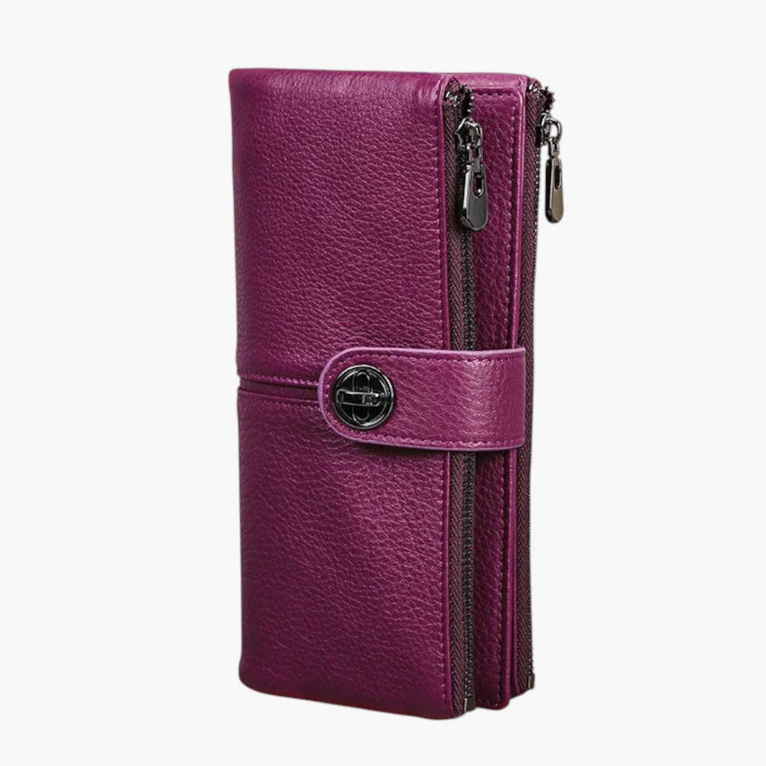 Portafoglio Donna in Pelle con AirTag, Sicuro e Multiuso - Porpora - airtag donna multiuso pelle portafoglio portafoglio donna sicuro wallet wallets womens wallet - Concept Palermo