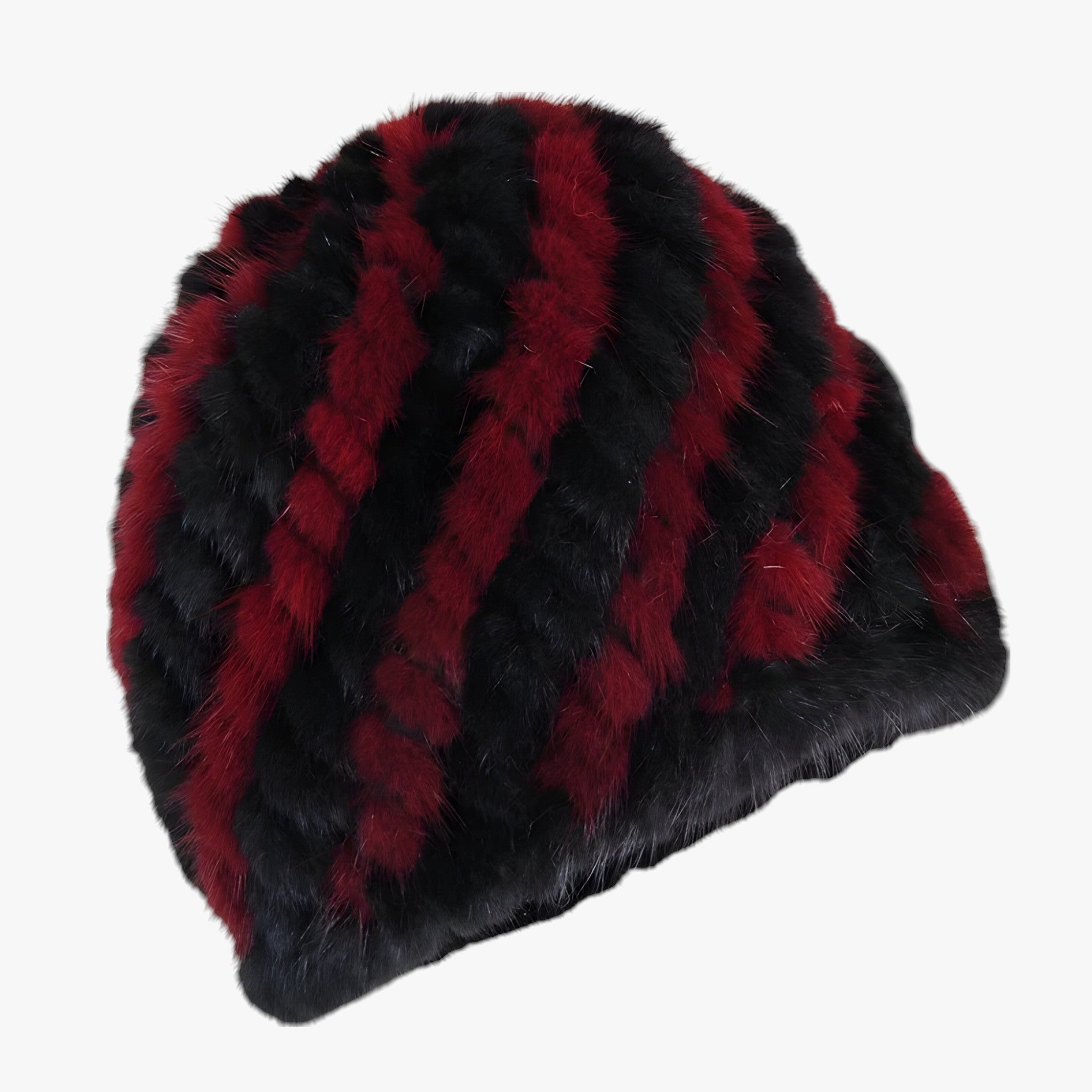 Cappello di Pelliccia di Visone - Calore invernale ed Eleganza Uomo - nero bordeaux Buona elasticità - accessoires calore cappello cappello pelliccia eleganza hats invernale pelliccia petten uomo - Concept Palermo