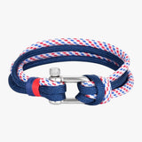 Survival paracord armband met nautische haak van roestvrij staal