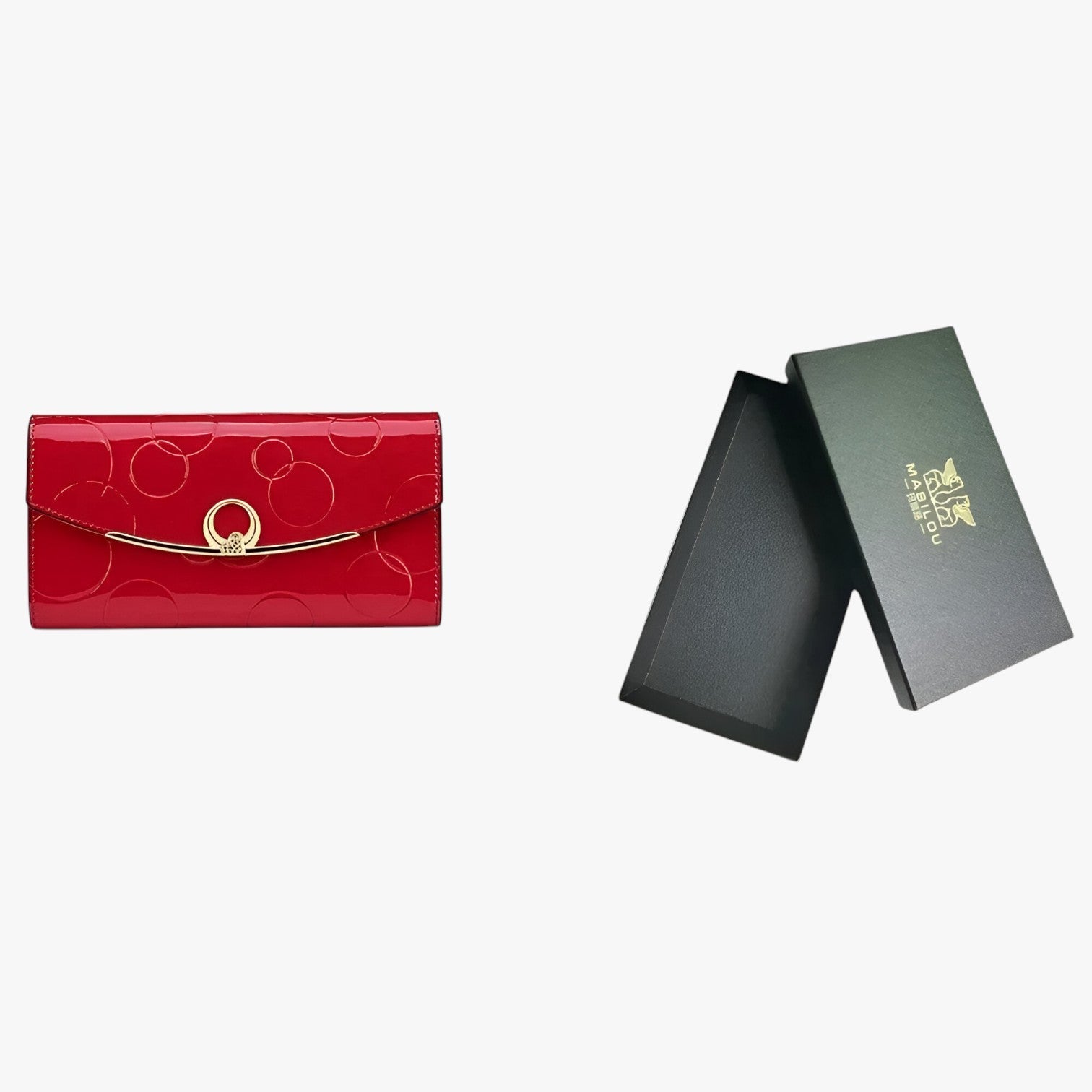 Portafoglio da donna di lusso -, spazioso e pratico Pelle - rosso con scatola - donna pelle portafoglio portafoglio donna pratico spazioso wallet wallets womens wallet - Concept Palermo
