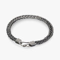 Pulsera de plata vintage – elegancia robusta y trenzada a mano hombre