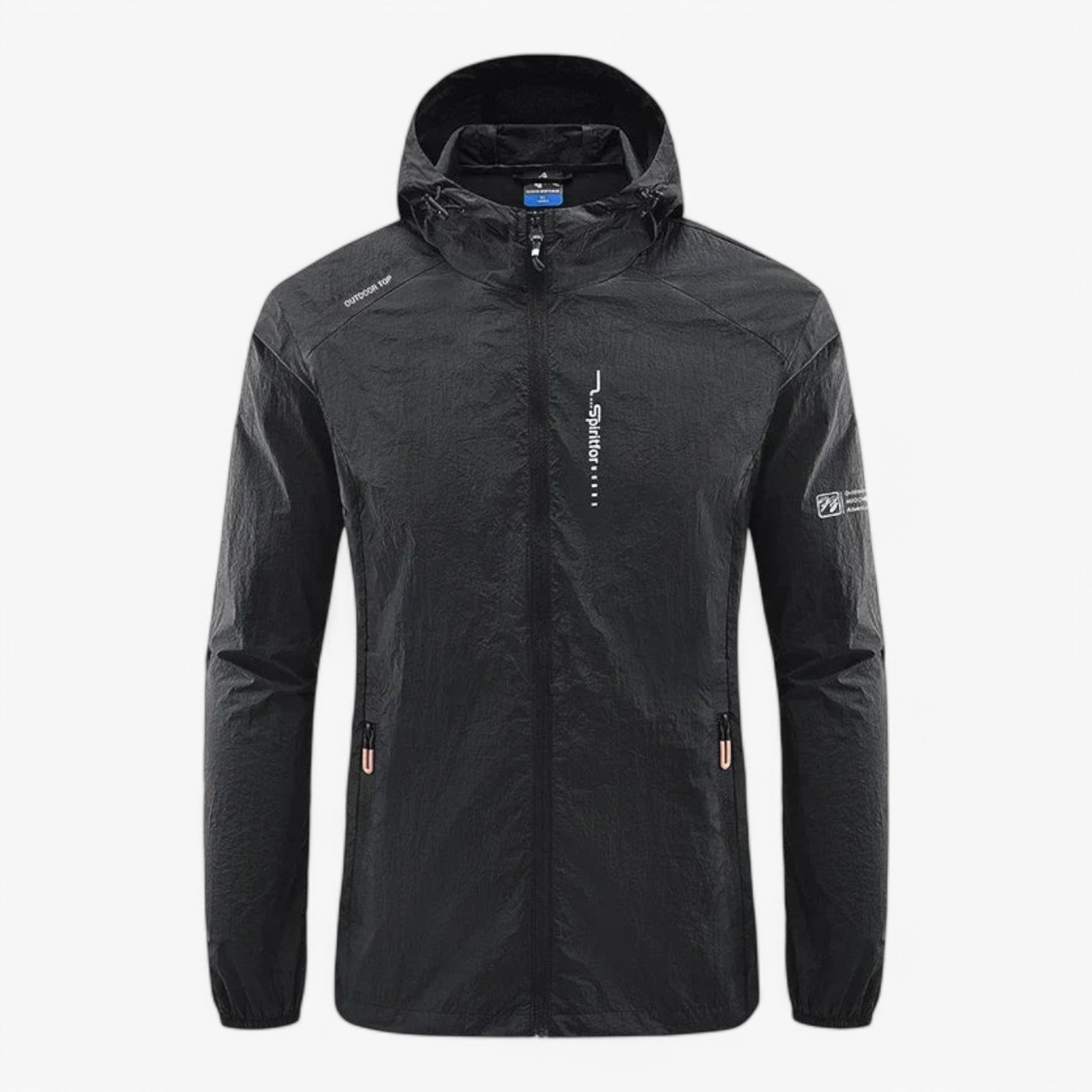 Giacca comoda e impermeabile al vento e all'acqua Uomo - Nero - acqua comoda giacca giacca comoda impermeabile Jacket jacket for men men's coats & jackets uomo vento - Concept Palermo