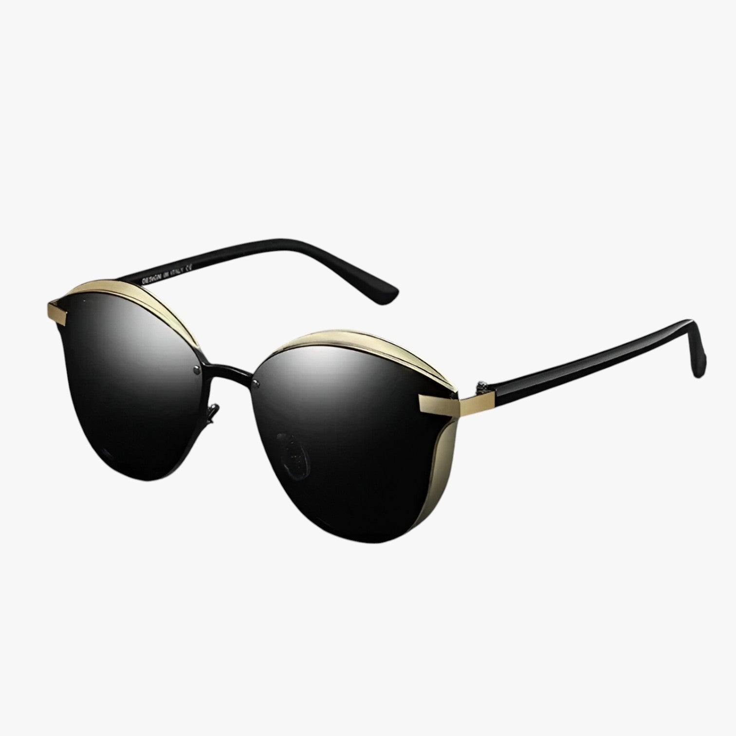 Occhiali da sole tondi polarizzati – protezione UV per donne - Oro nero - donne Fashion Sunglasses occhiali occhiali sole polarized sunglasses women polarizzati protezione sole sunglasses tondi - Concept Palermo