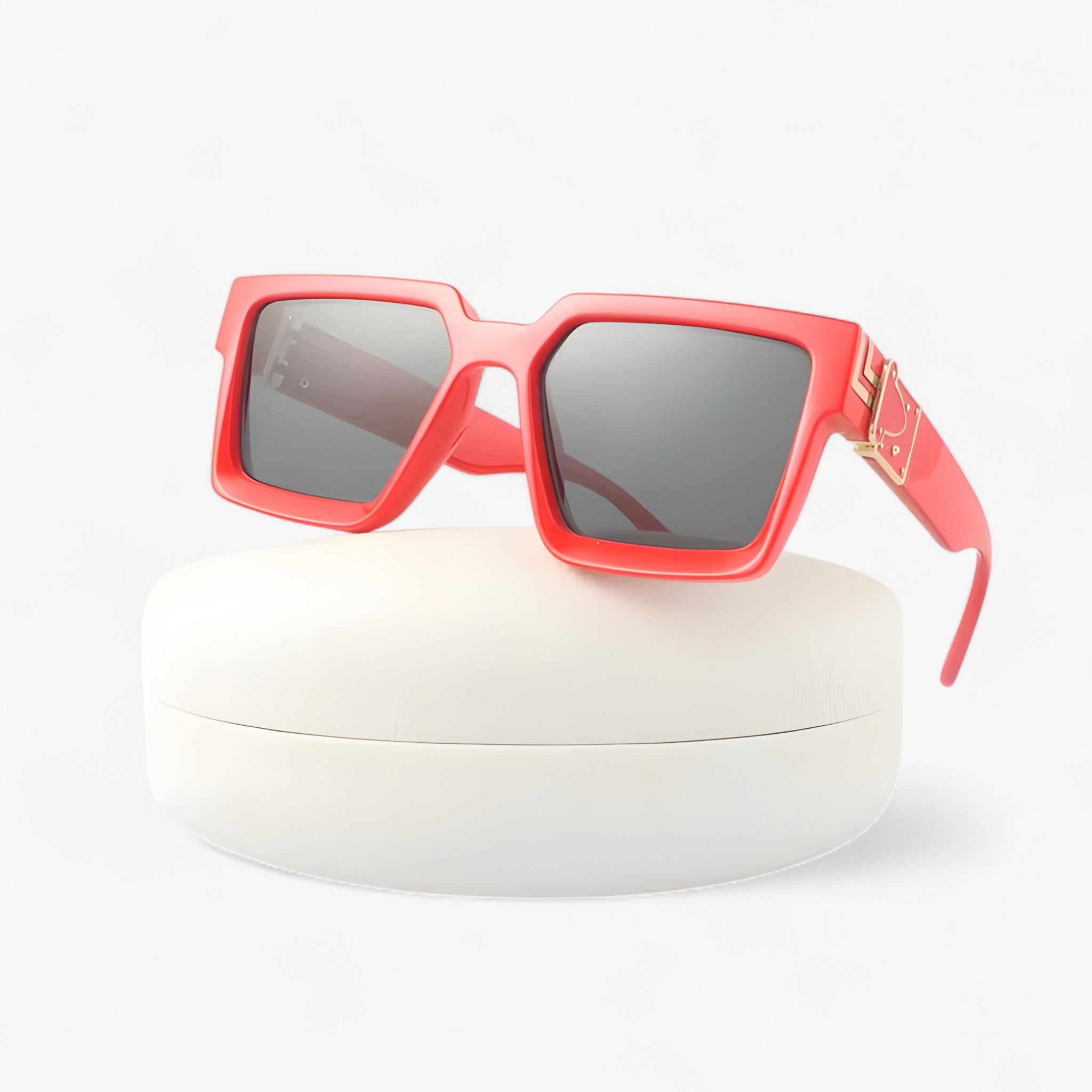 Occhiali da sole quadrati vintage neri da uomo - rosso no box - Fashion Sunglasses men sunglasses polarized mens sunglasses neri occhiali occhiali sole Polarized man sunglasses quadrati sole sunglasses sunglasses polarized men uomo vintage - Concept Palermo