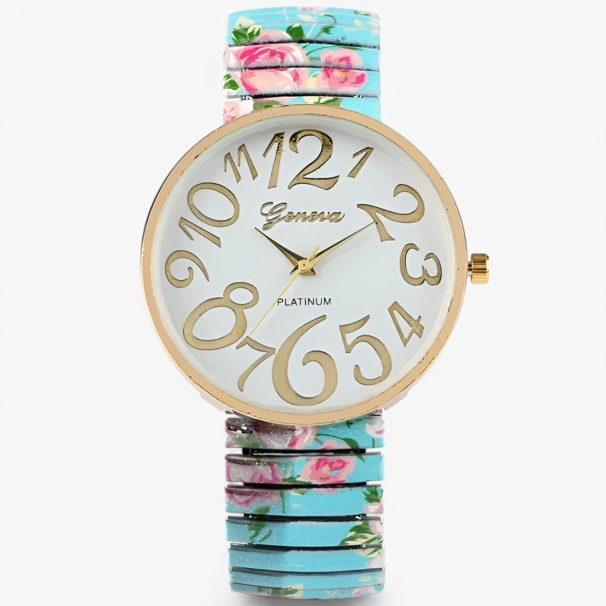 Orologio da donna con numeri grandi e cinturino elastico - fascia blu - cinturino donna elastico female watch grandi numeri orologio orologio donna watch for women watches - Concept Palermo
