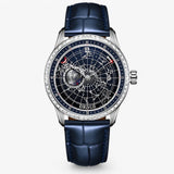 Orologio Automatico Uomo Lusso Marrone Vera Pelle - Design Elegante, Preciso e Resistente