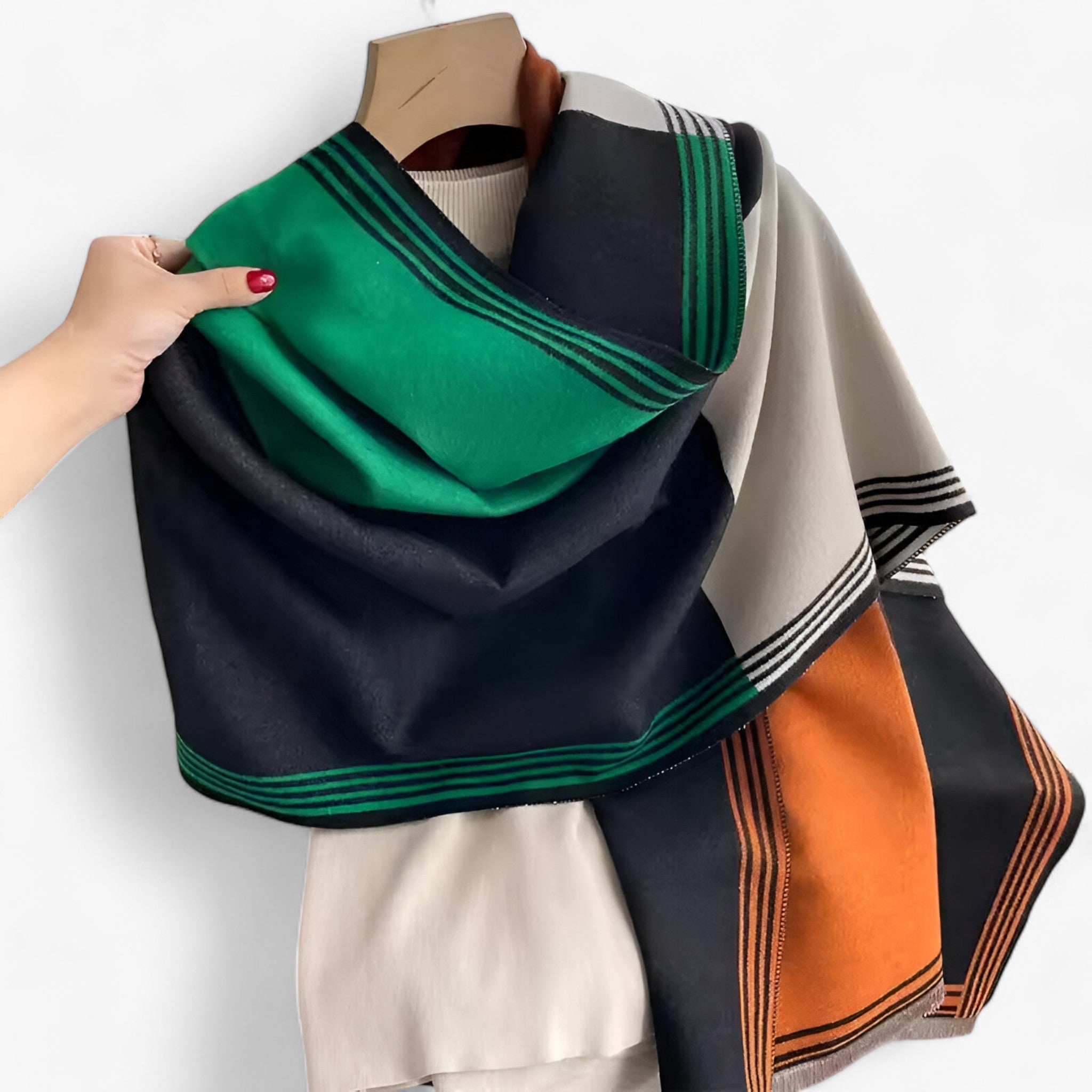 Sciarpa di Lino Luxe – Eleganza e Calore in Uno Uomo - DE798-05 - calore eleganza lino luxe scarves & shawls sciarpa sciarpa lino uomo - Concept Palermo