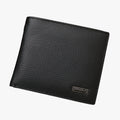 Cartera retro de piel con compartimentos para tarjetas y monedas para hombre